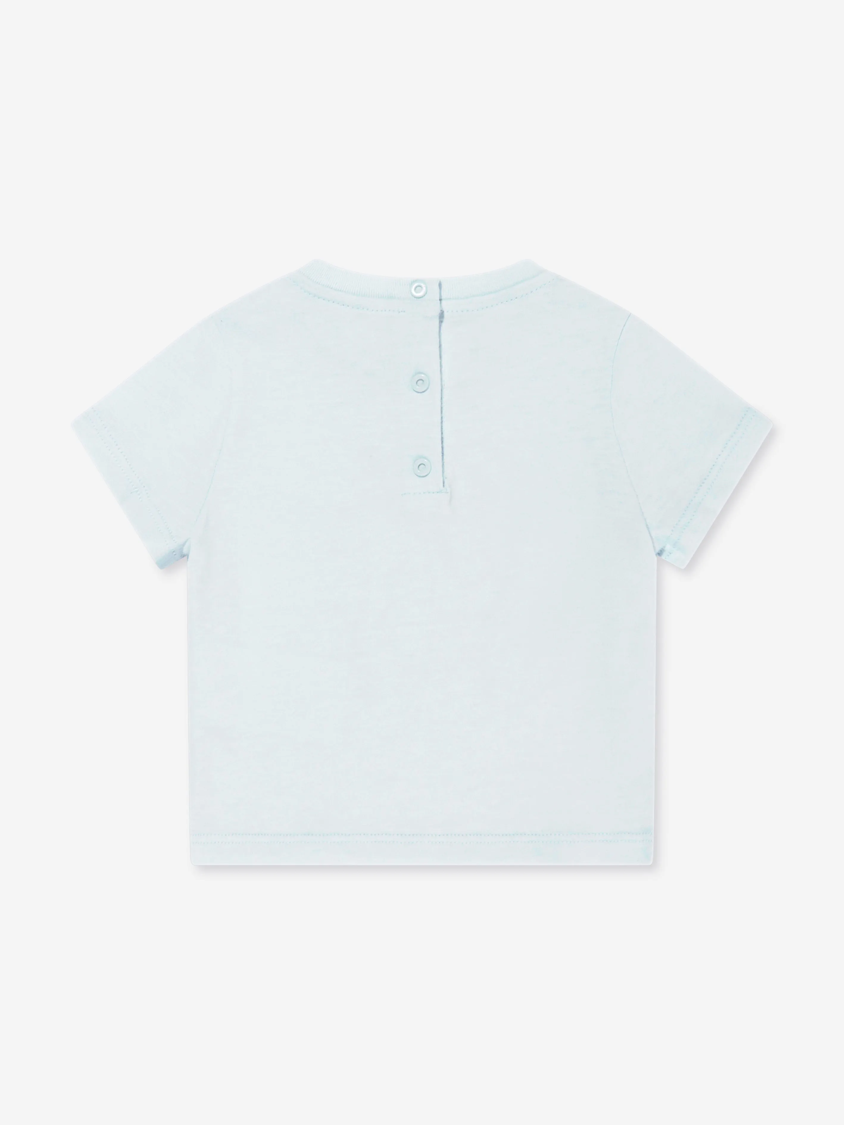 Baby-Tier-Logo T-Shirt in Blau