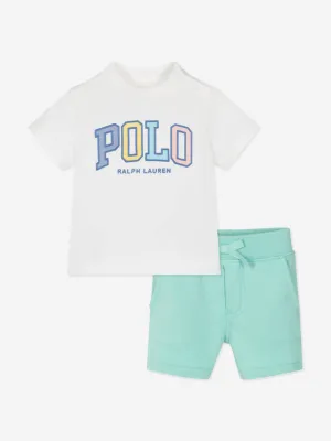 Baby Boys Polo-Kurzarm-Set in Grün