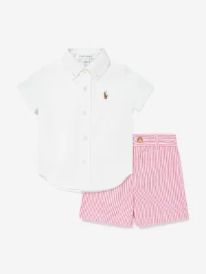 Babyshorts-Set für Jungen in Rosa