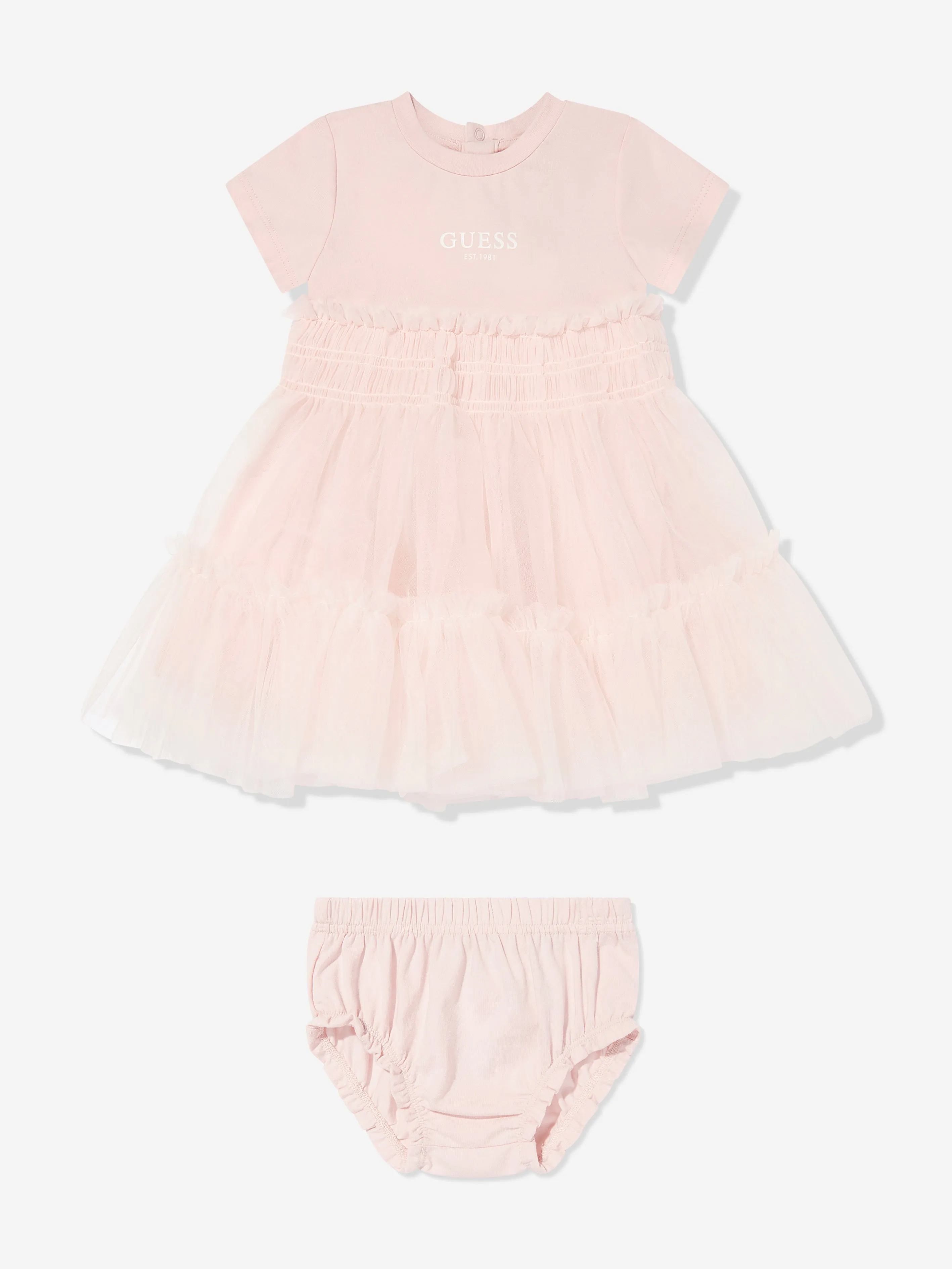 Rosa Kleid für Babygirls mit Schlüpfer