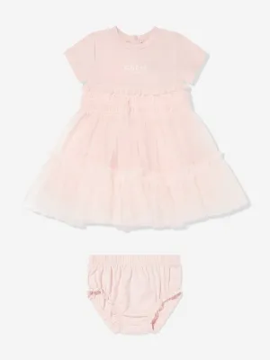 Rosa Kleid für Babygirls mit Schlüpfer