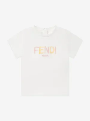 Baby Girls Logo T-Shirt in Weiß