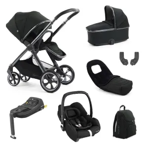 BabyStyle Oyster 4 LUXURY Bundle - 7-teilig - Schwarzoliv - mit Maxi-Cosi CabrioFix