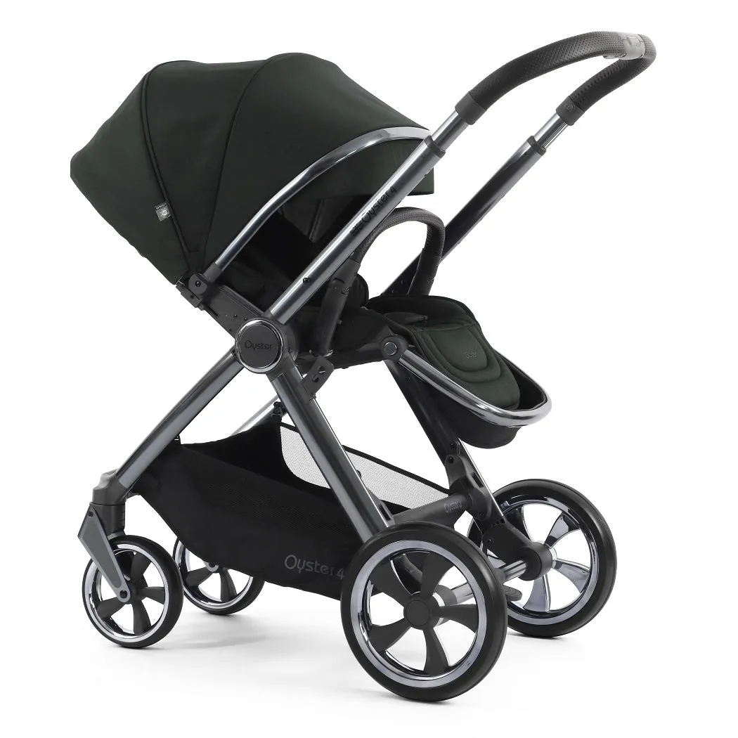 BabyStyle Oyster 4 LUXURY Bundle - 7-teilig - Schwarzoliv - mit Maxi-Cosi CabrioFix