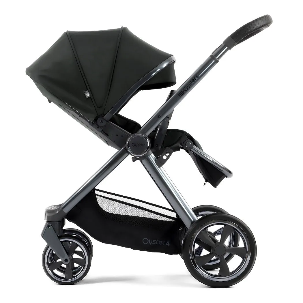 BabyStyle Oyster 4 LUXURY Bundle - 7-teilig - Schwarzoliv - mit Maxi-Cosi CabrioFix