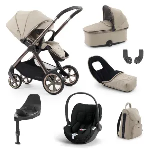 BabyStyle Oyster 4 LUXURY Bundle - 7-teilig - Buttermilch - mit Cybex Cloud T