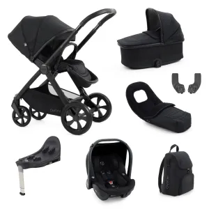 BabyStyle Oyster 4 LUXURY Bundle - 7-teilig - Rabenschwarz