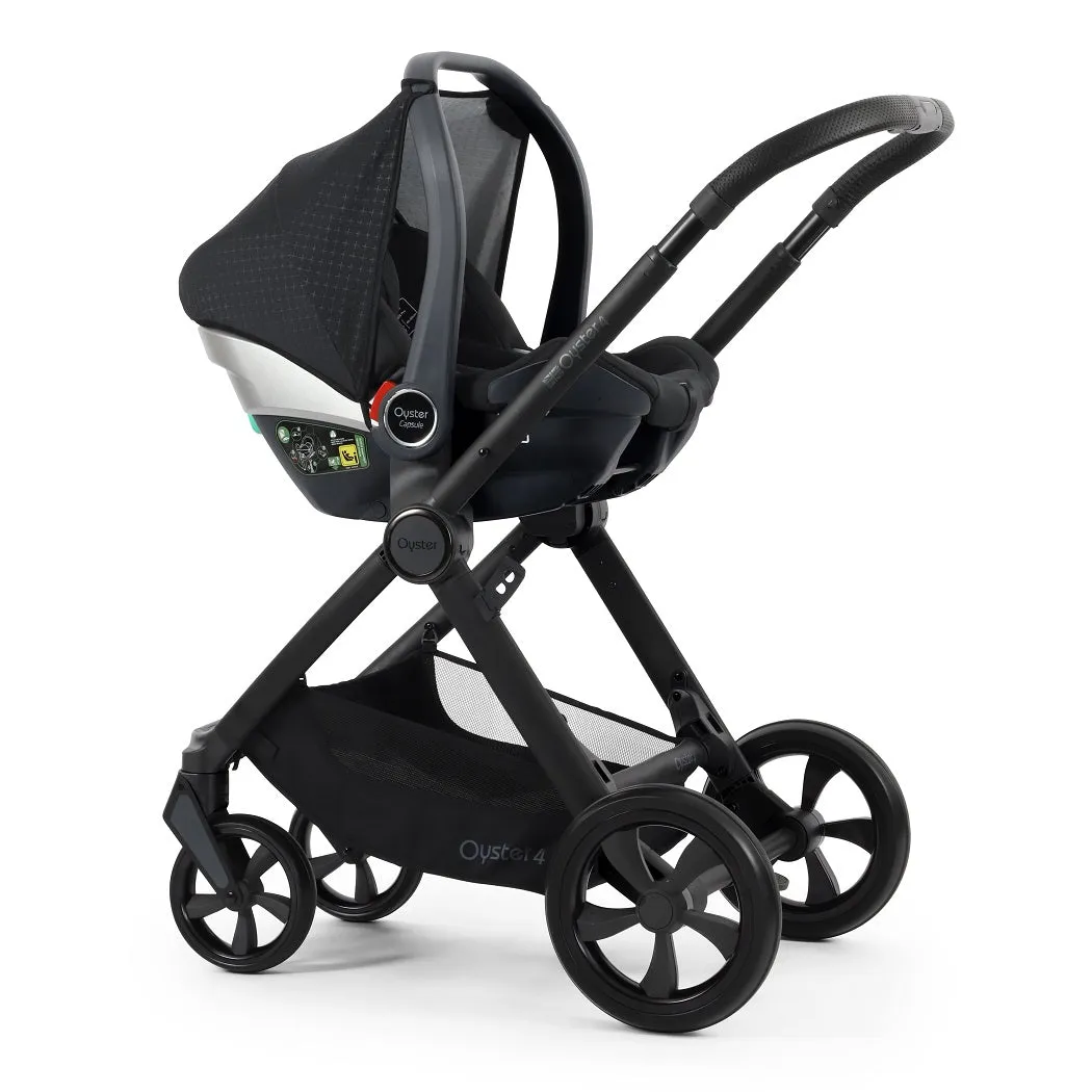 BabyStyle Oyster 4 LUXURY Bundle - 7-teilig - Rabenschwarz