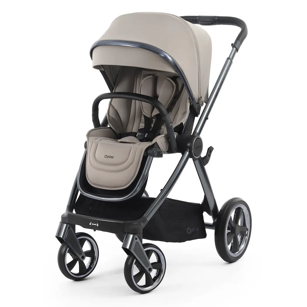 BabyStyle Oyster 4 LUXURY Bundle - 7-teilig - Stein - mit Maxi-Cosi Pebble 360 Pro²