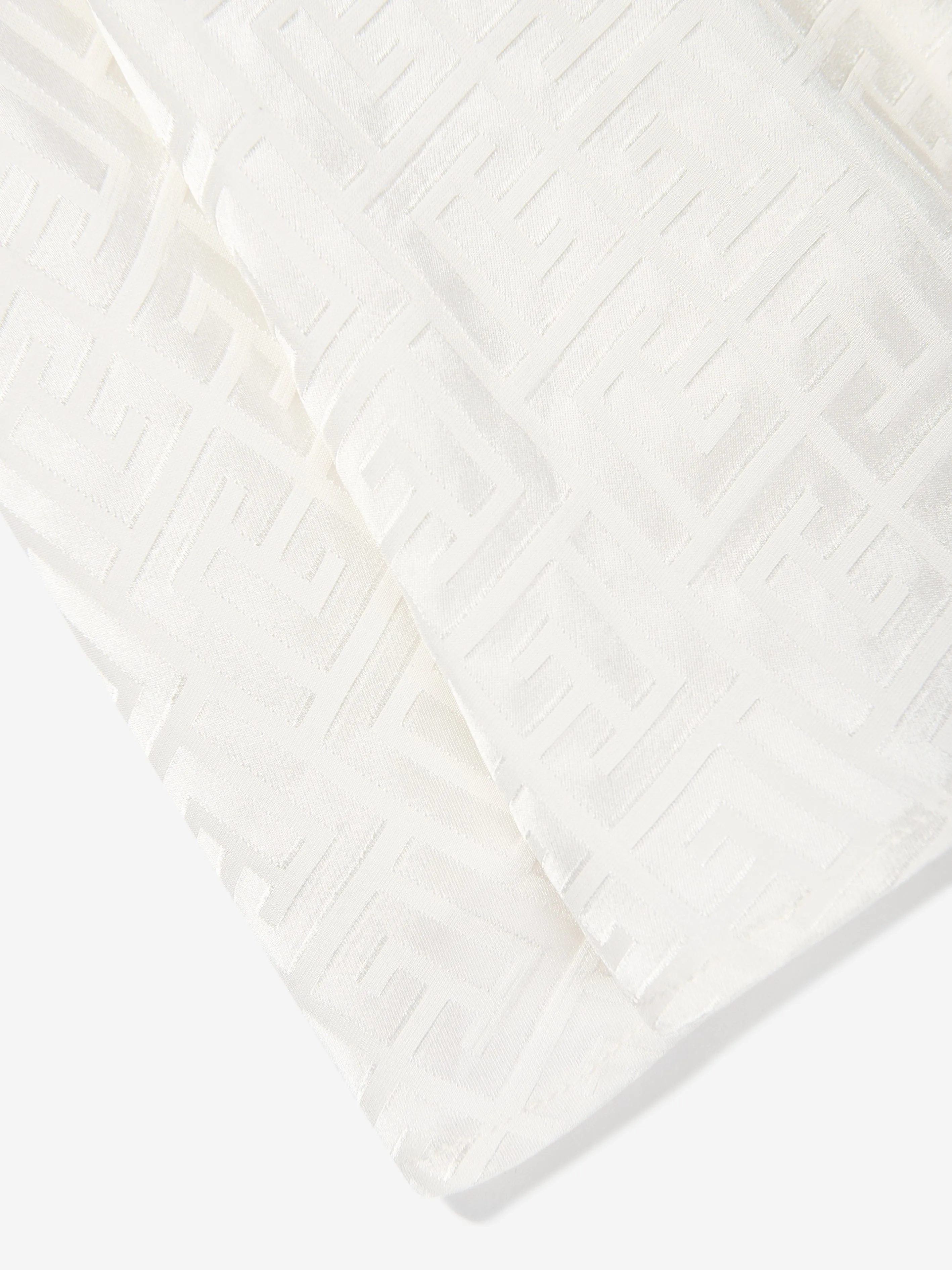 Balmain Mädchen ärmelloses Monogramm-Kleid in Elfenbein