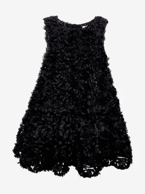 BCBG Girls Tüll-Rosenkleid in Schwarz