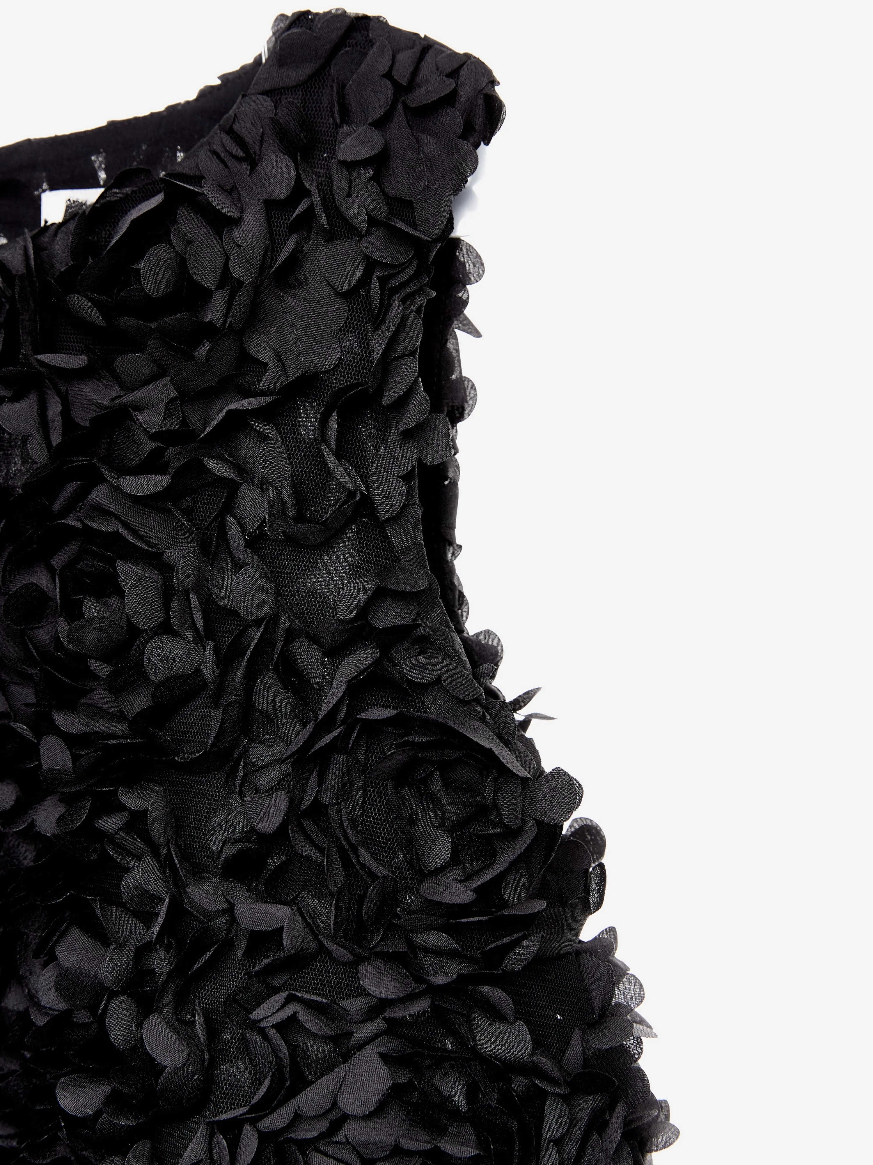 BCBG Girls Tüll-Rosenkleid in Schwarz
