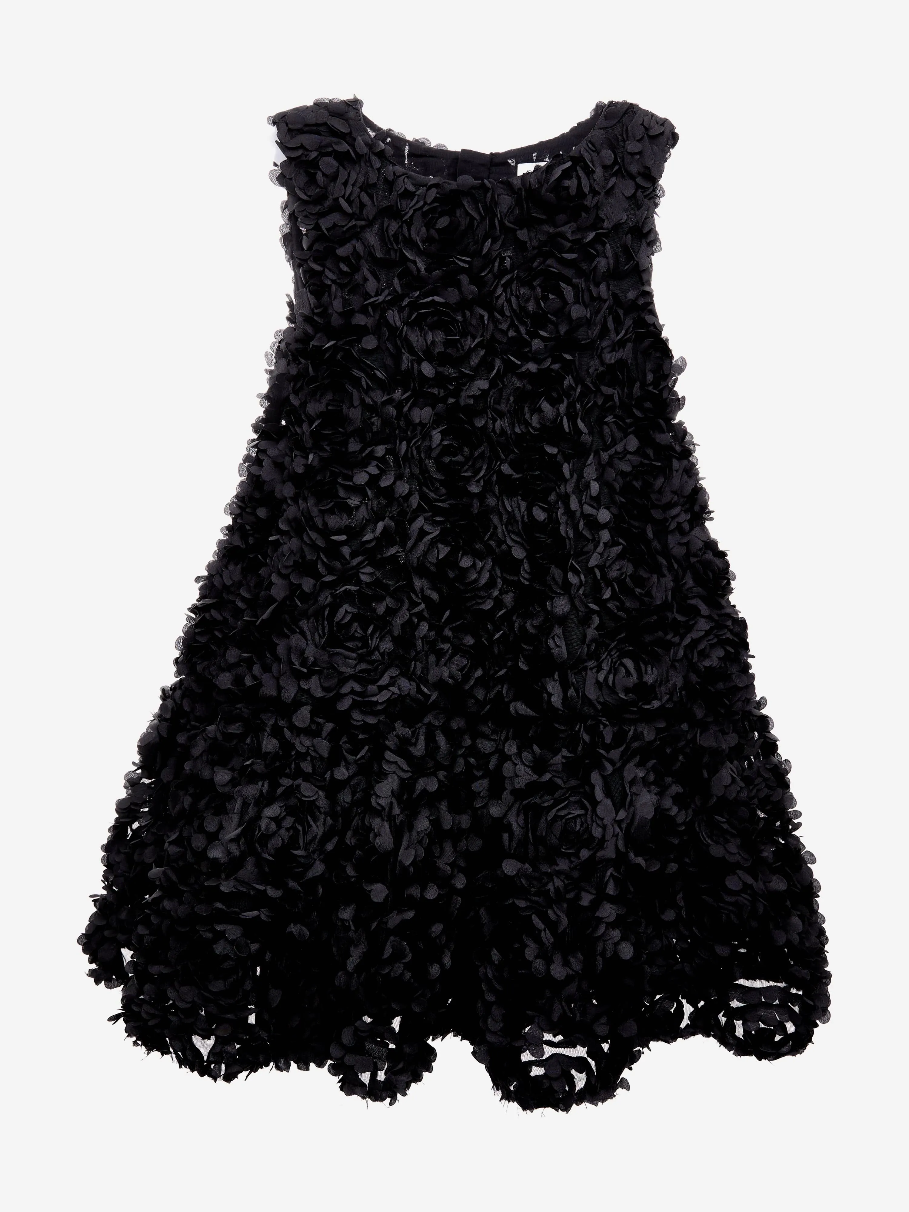 BCBG Girls Tüll-Rosenkleid in Schwarz
