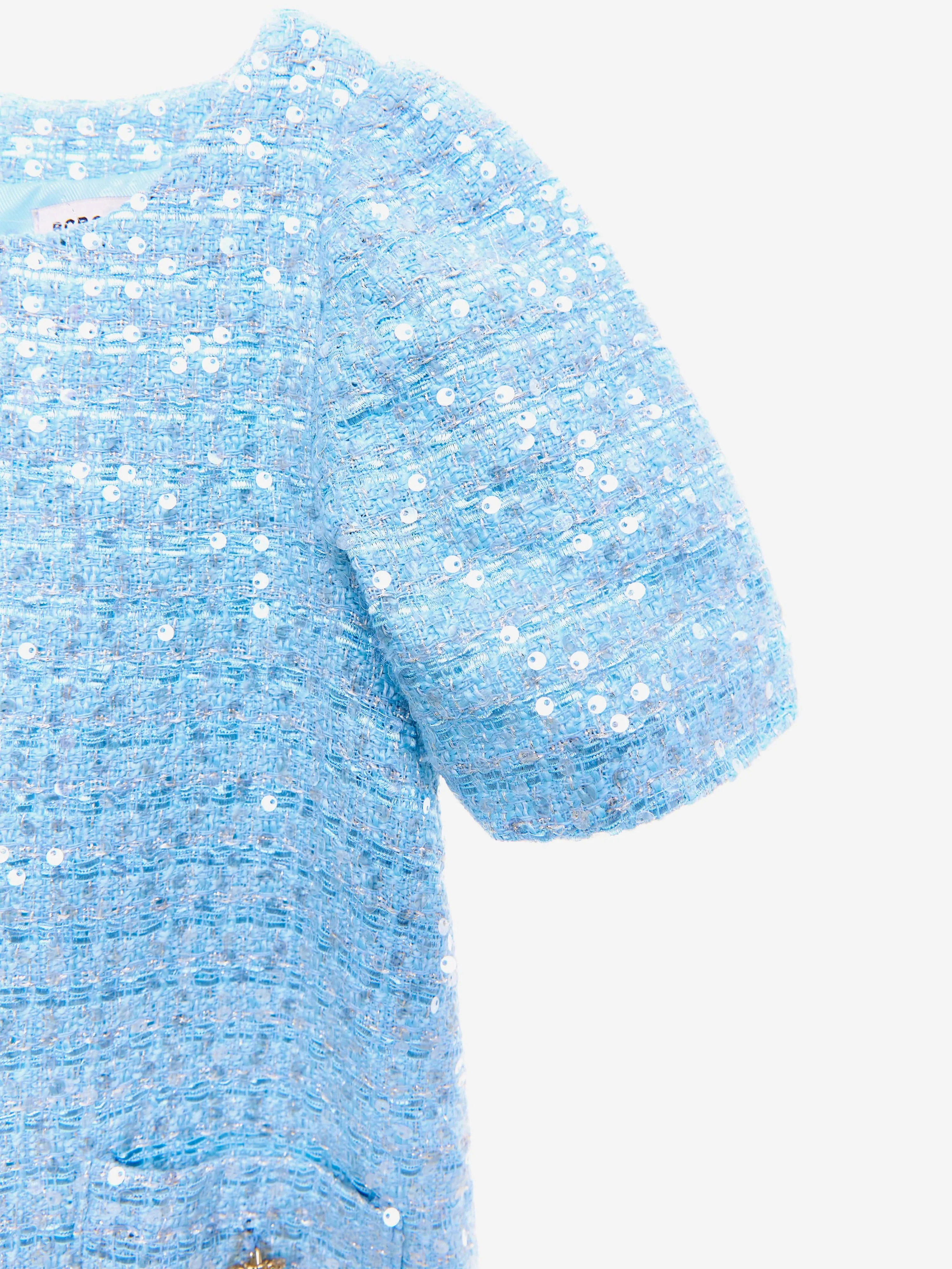 BCBG Girls Tweedkleid in Blau