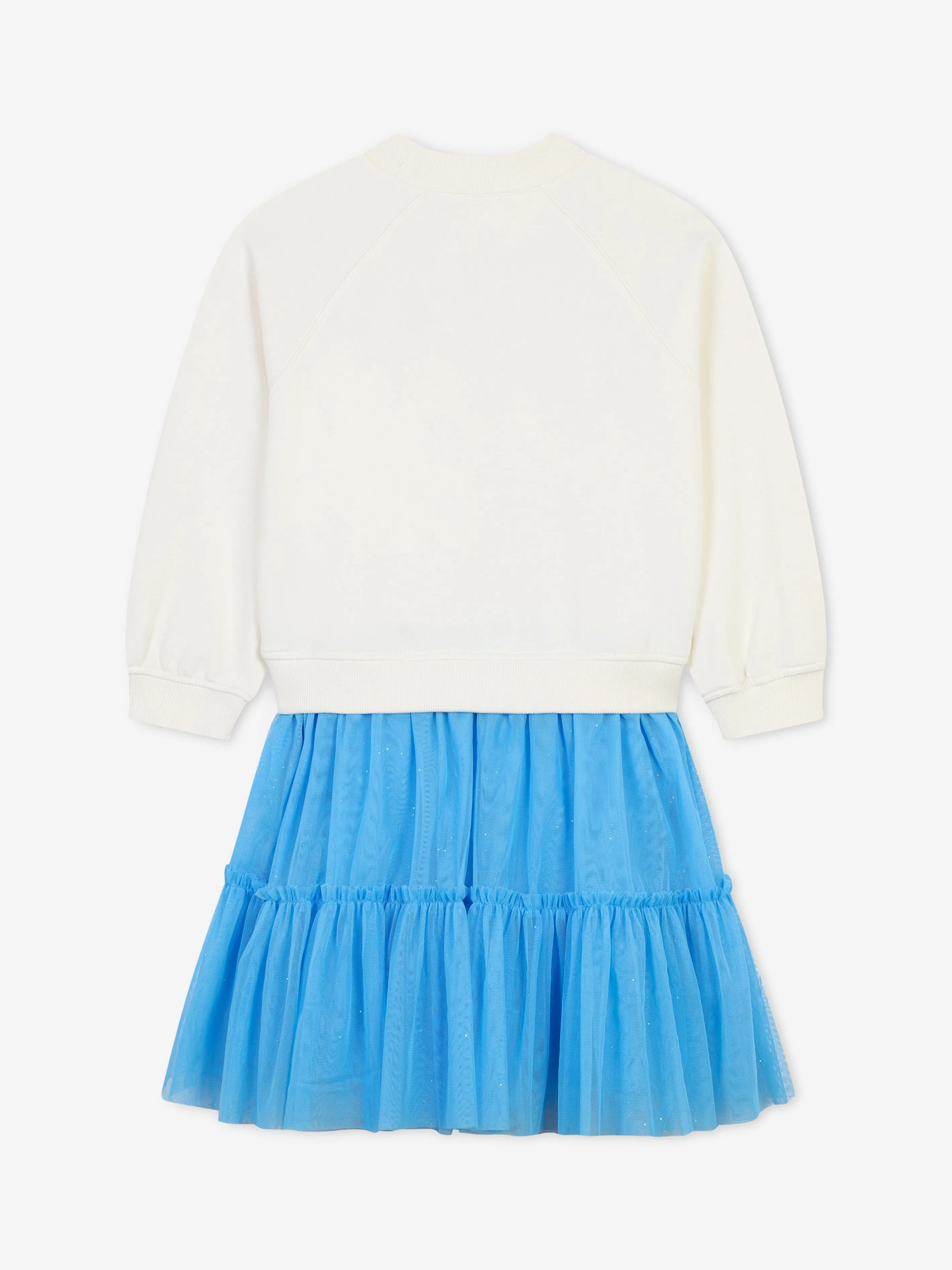 Billieblush Mädchen Herz Strickkleid in Elfenbein