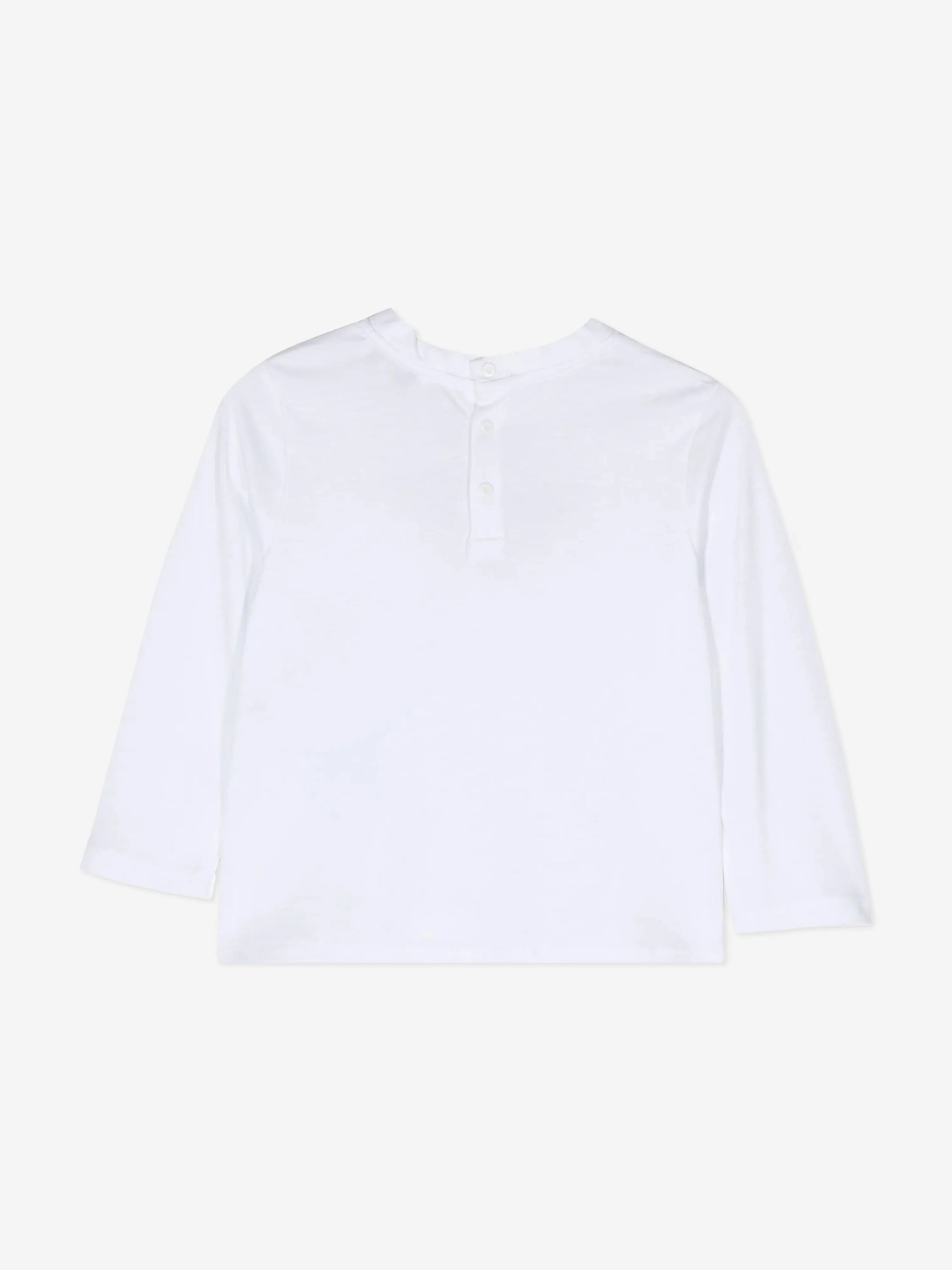 Emporio Armani Baby Jungen Langarm T-Shirt in Weiß