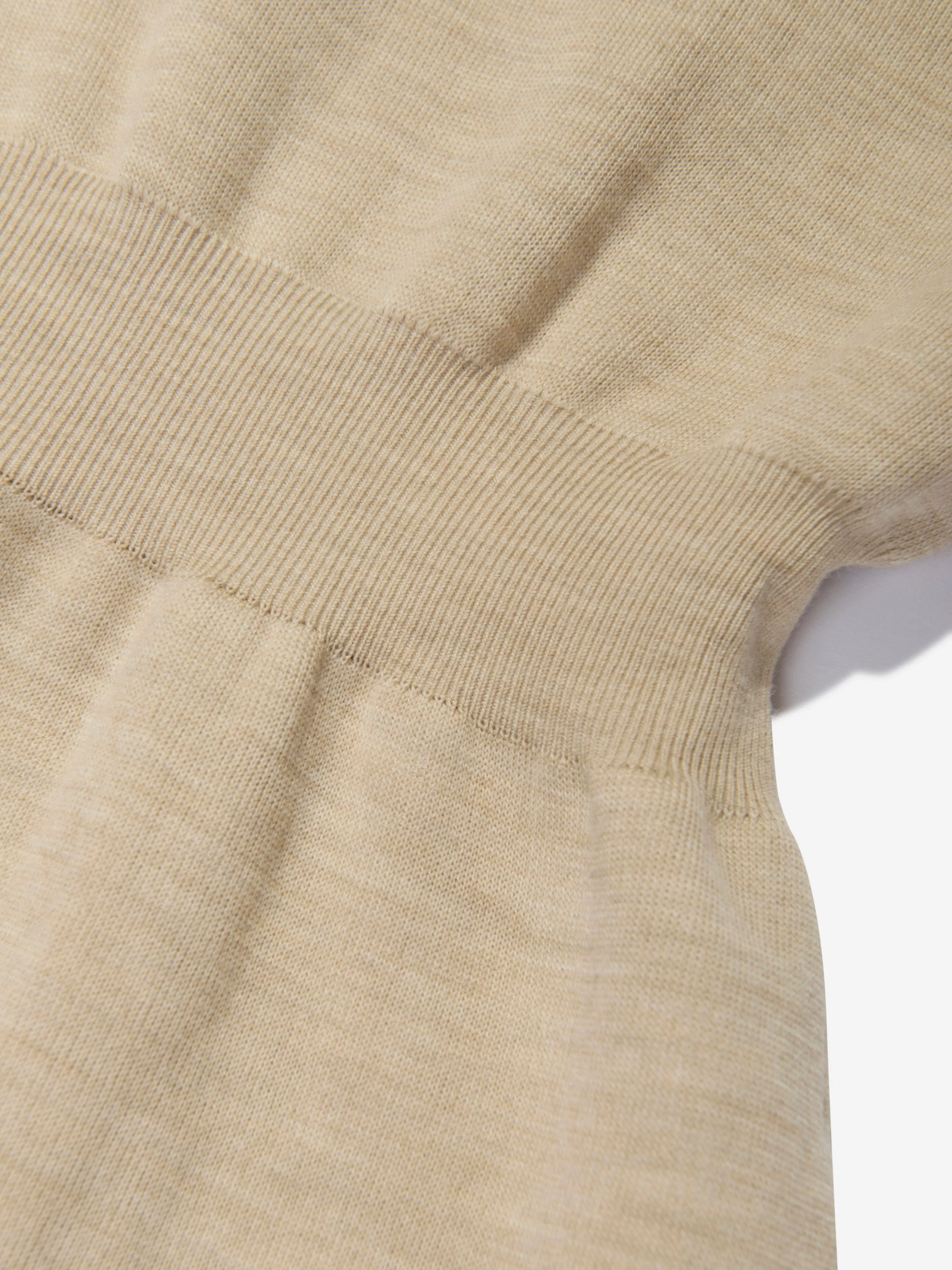 Fendi Girls Strickkleid mit FF-Logo in Braun