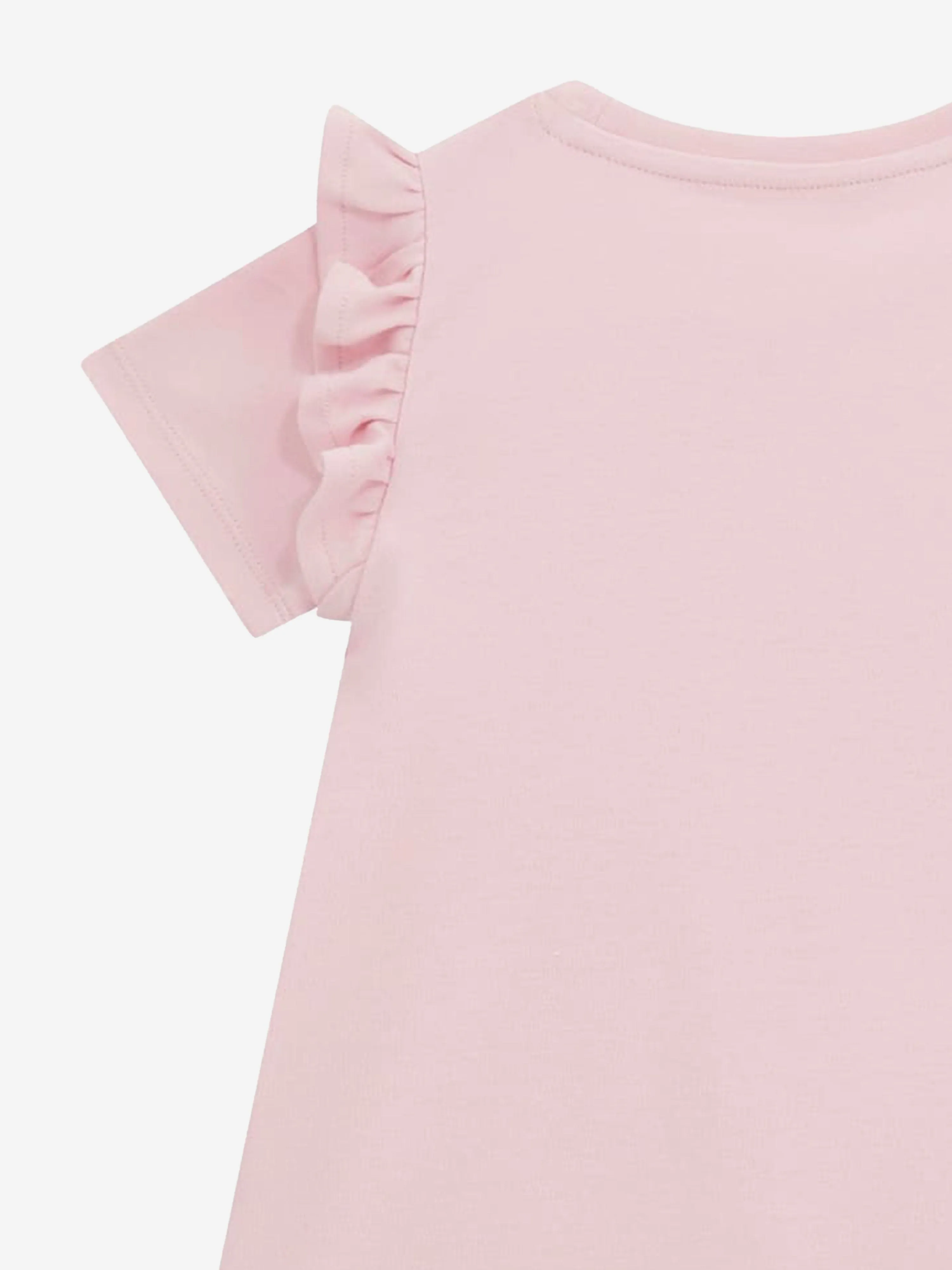 Mädchen Druckkleid mit Tasche in Rosa