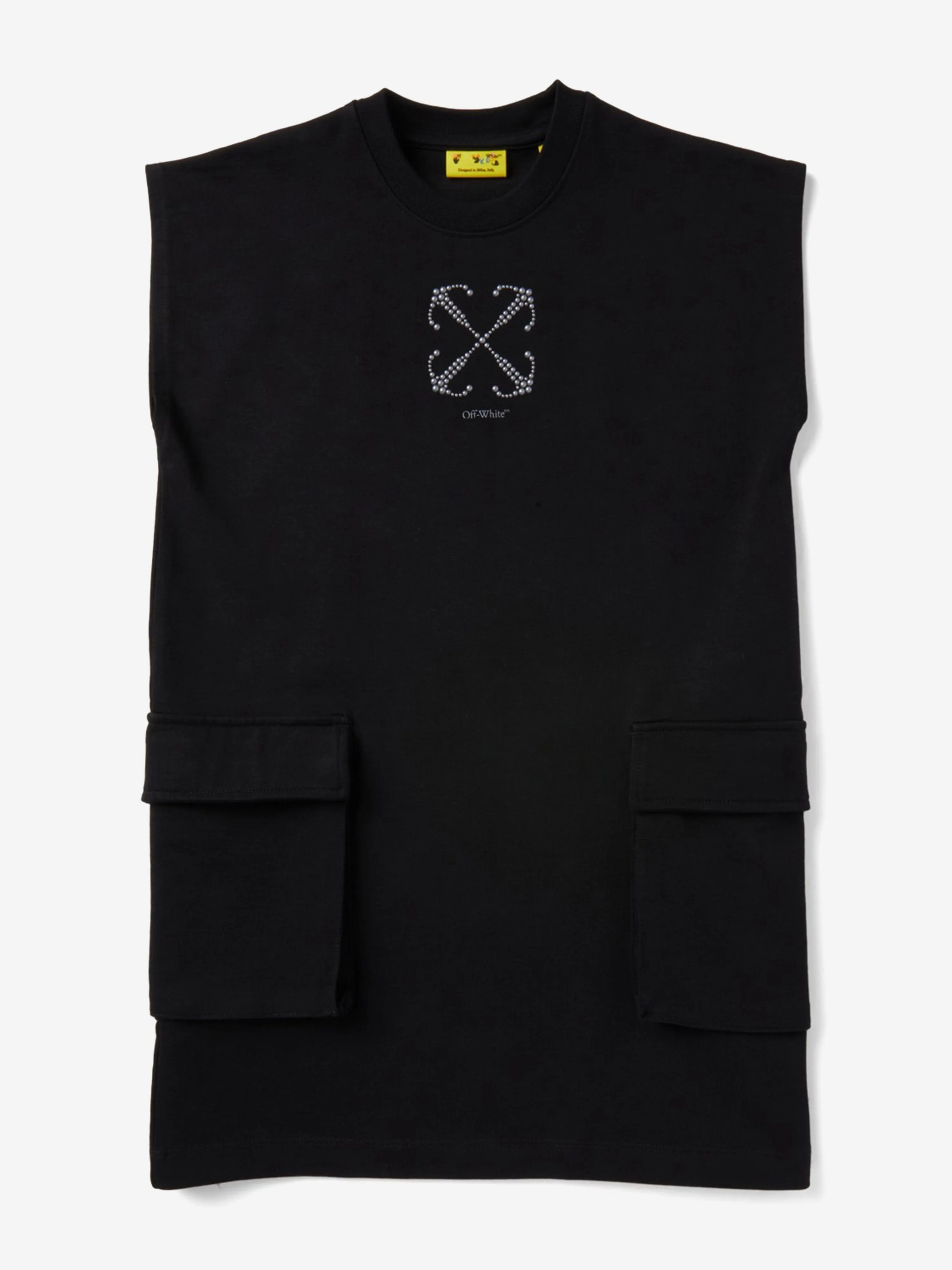 Mädchen Cargo-Kleid in Schwarz