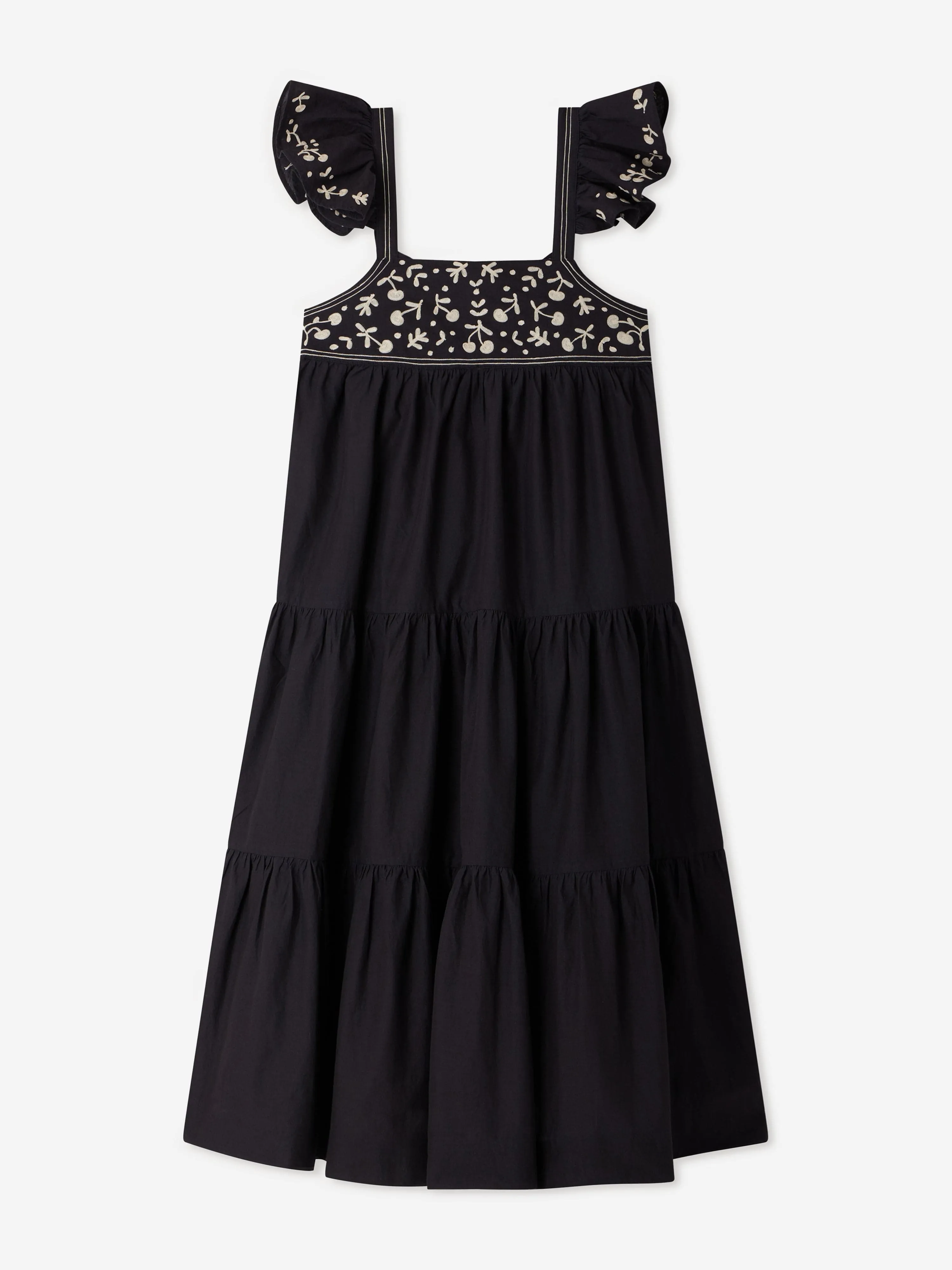 Cora Kleid für Mädchen in Schwarz