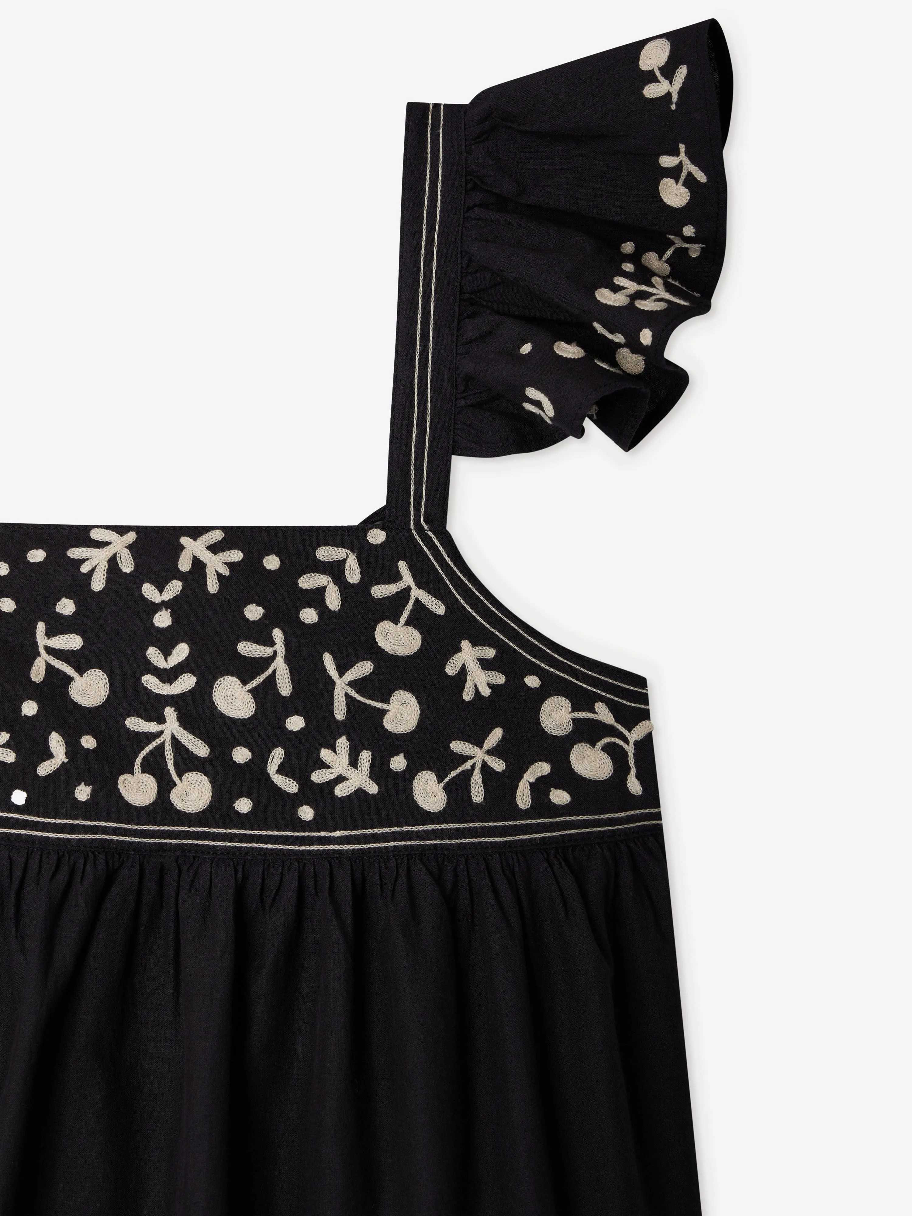 Cora Kleid für Mädchen in Schwarz