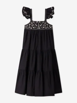 Cora Kleid für Mädchen in Schwarz