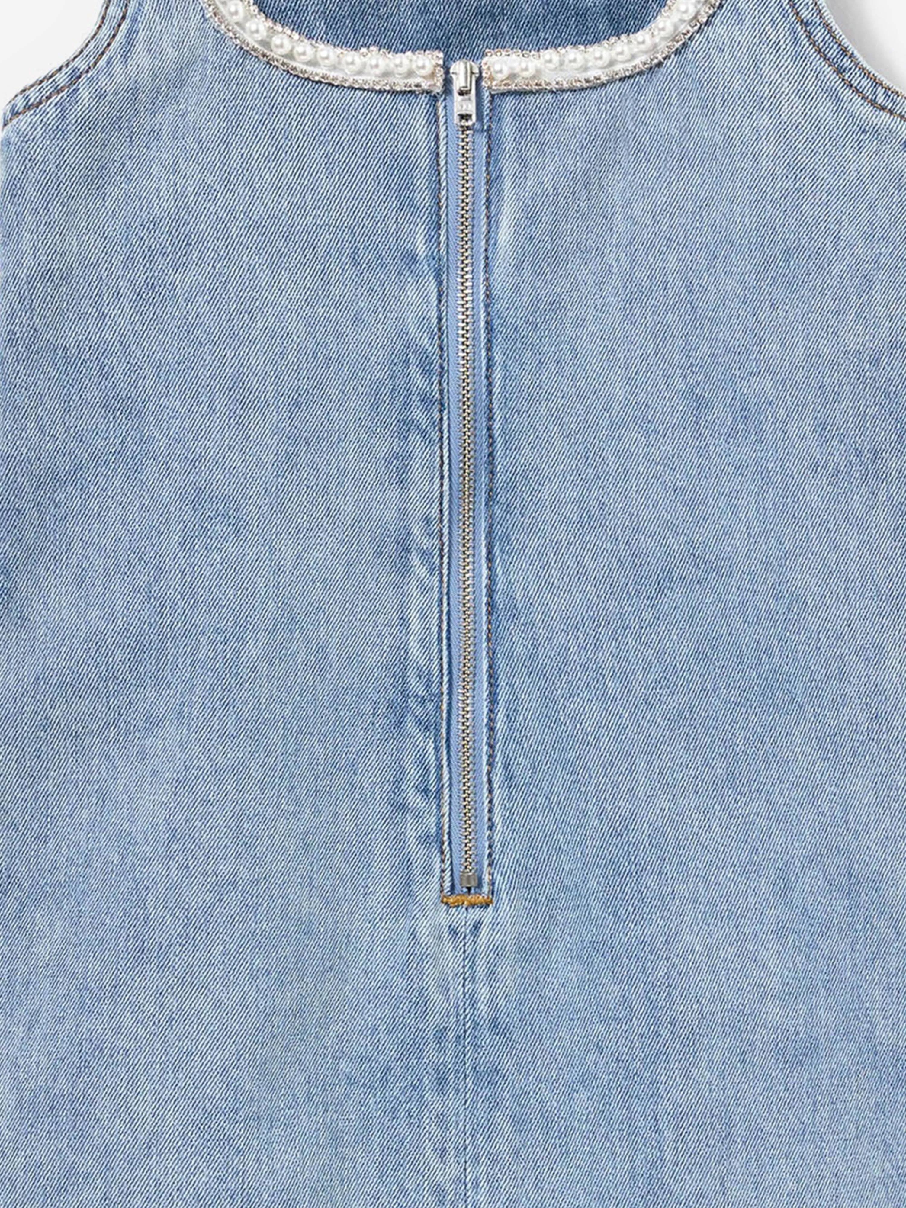 Mädchen Jeanskleid in Blau