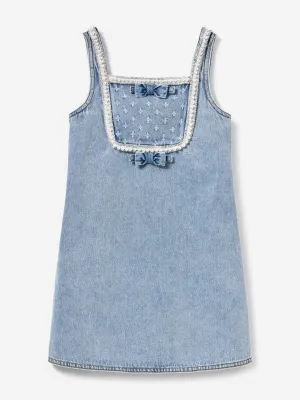 Mädchen Jeanskleid in Blau
