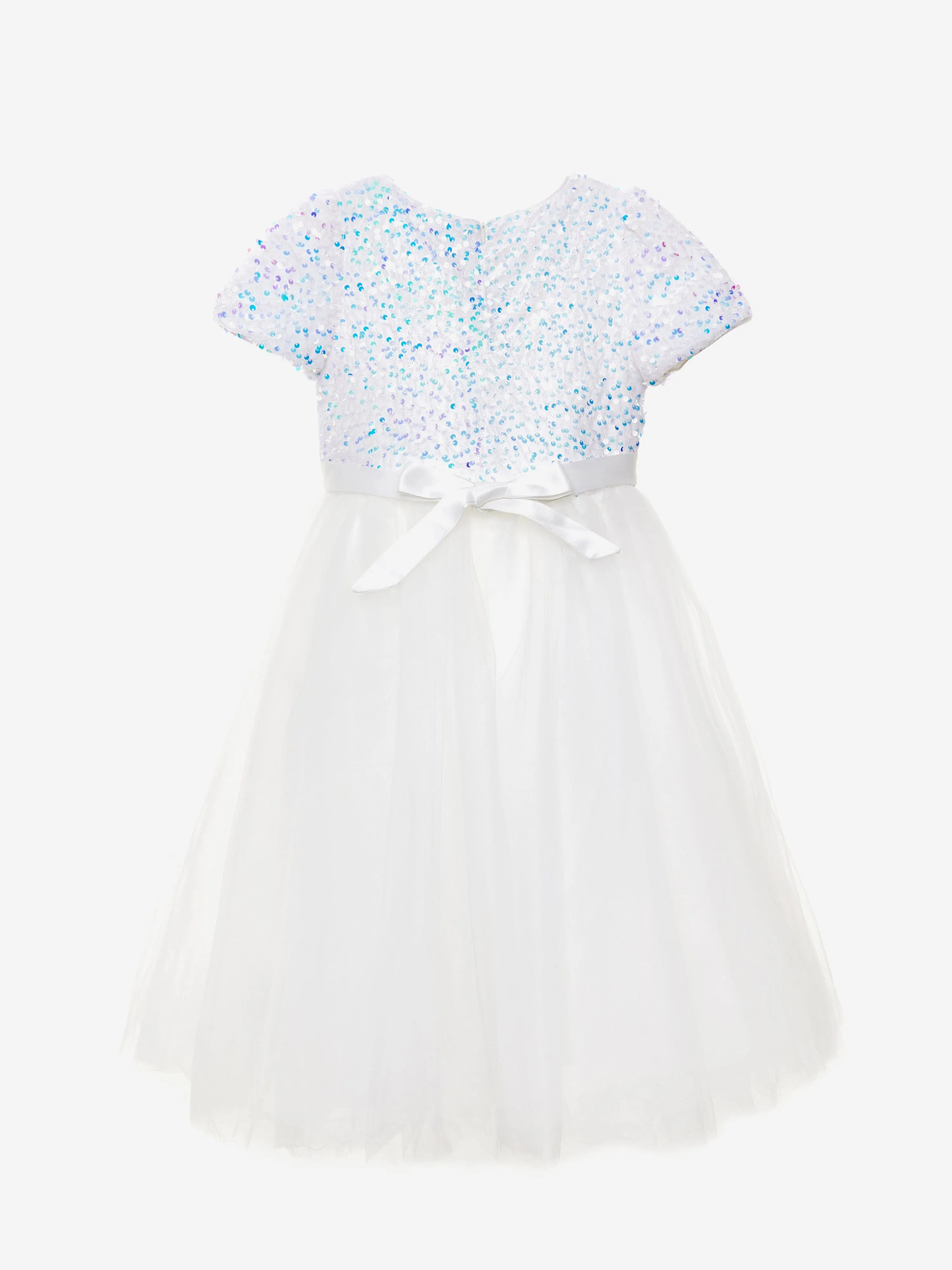 Mädchen Diamant Funkelndes Kleid in Blau