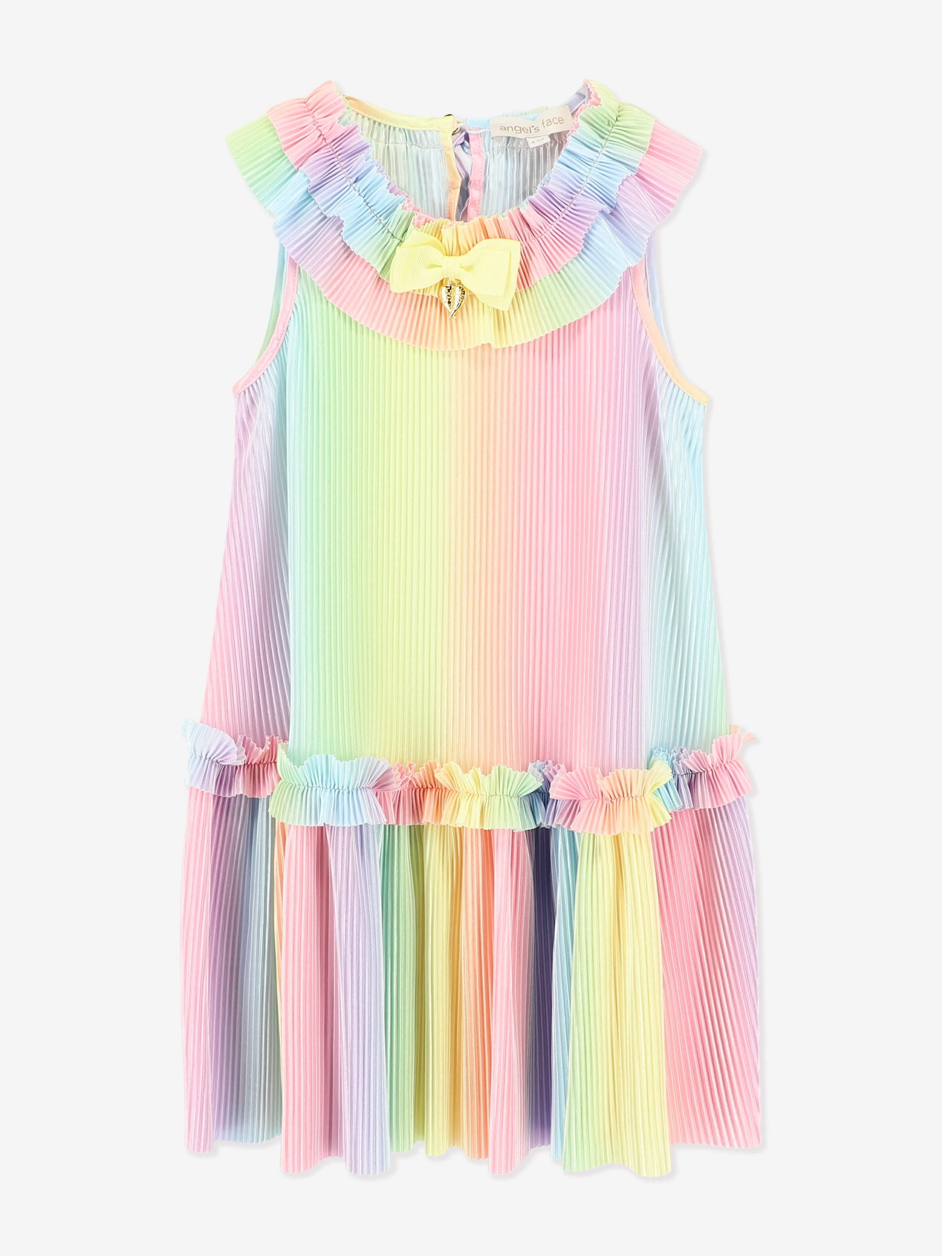 Mädchen Ember Plisseekleid in Mehrfarbig