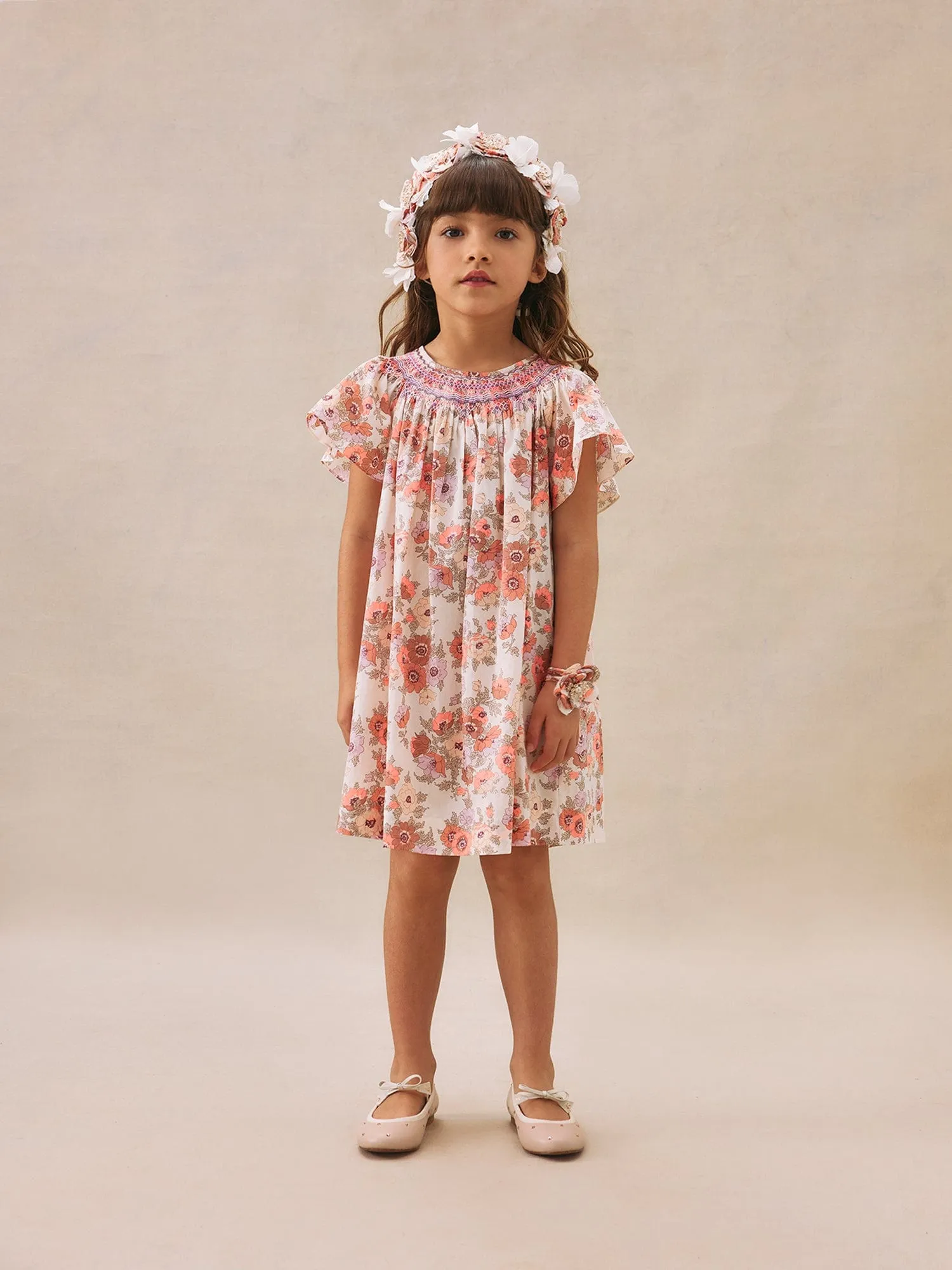 Mädchen Blumen Arlene Kleid in Rosa