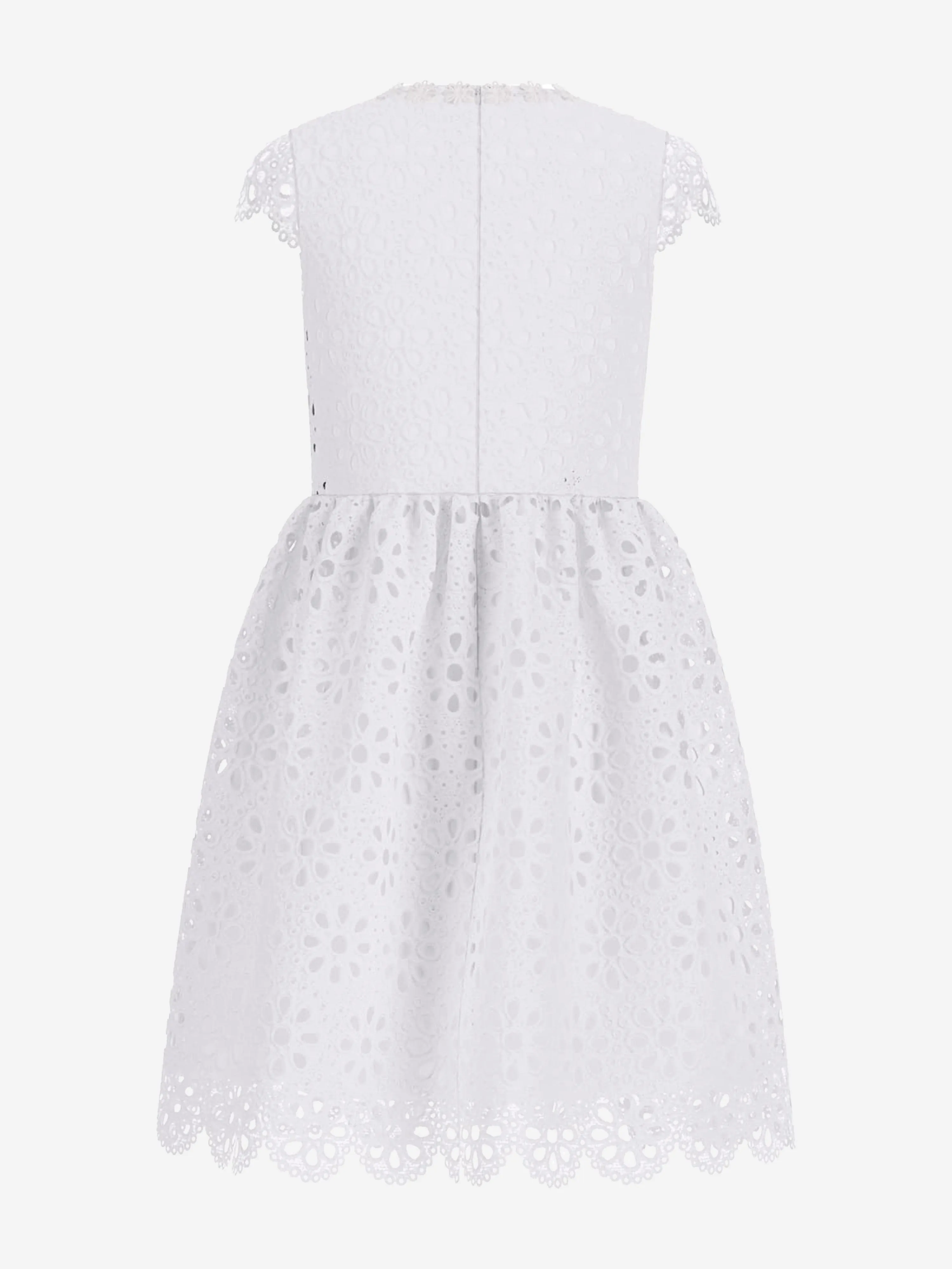 Mädchen Spitzenkleid in Weiß