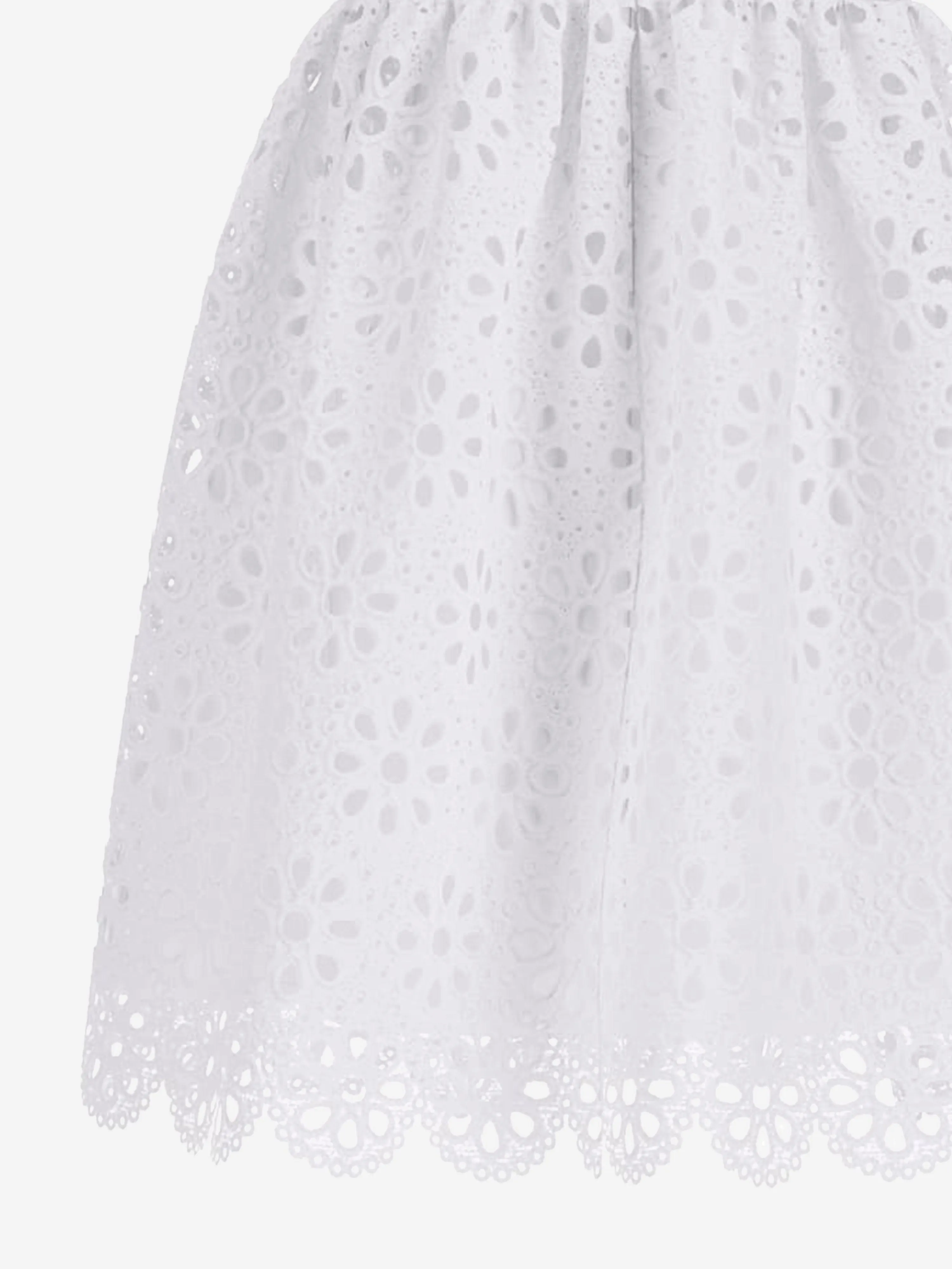Mädchen Spitzenkleid in Weiß