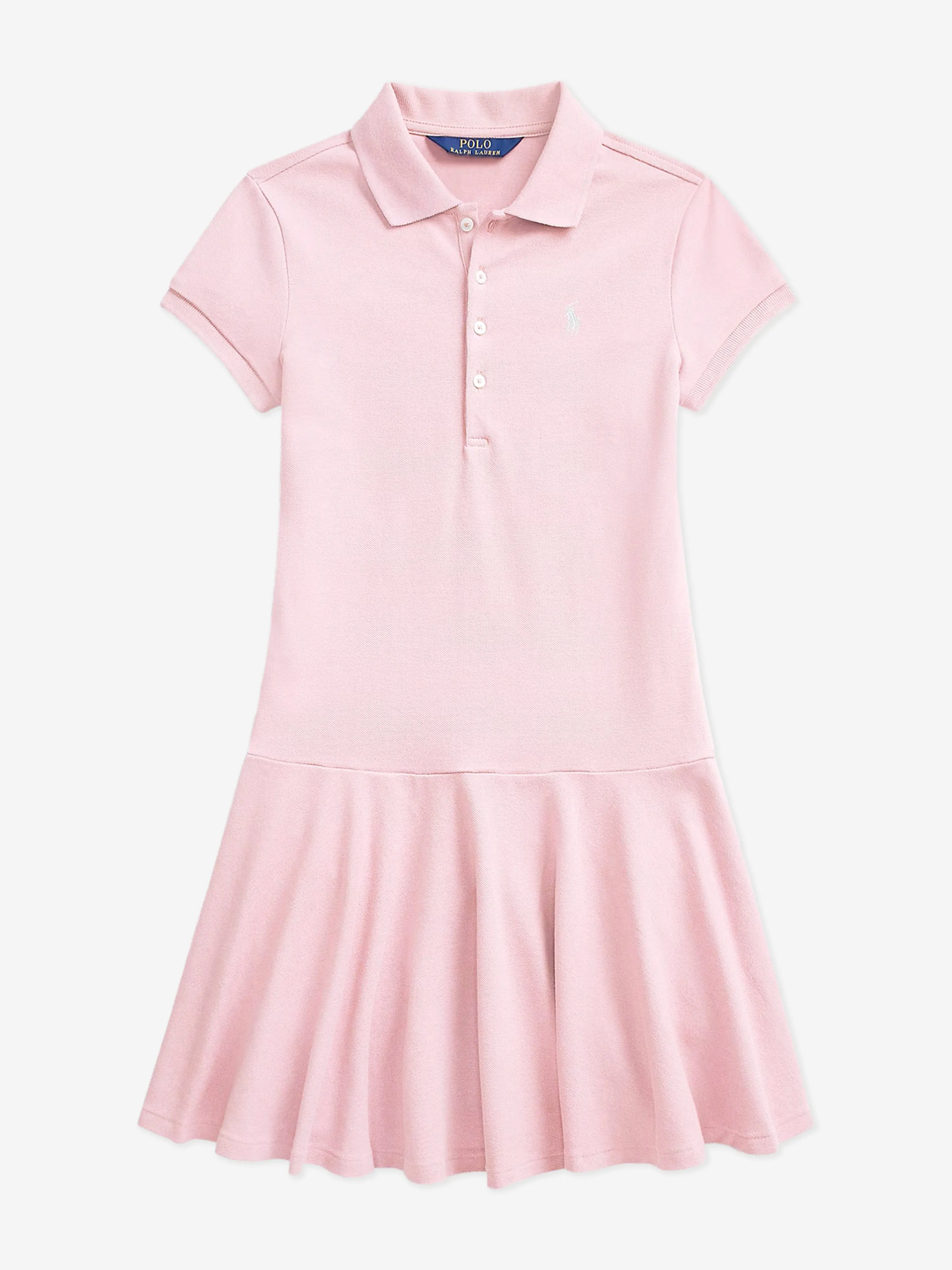Mädchen Logo Polo Kleid in Rosa