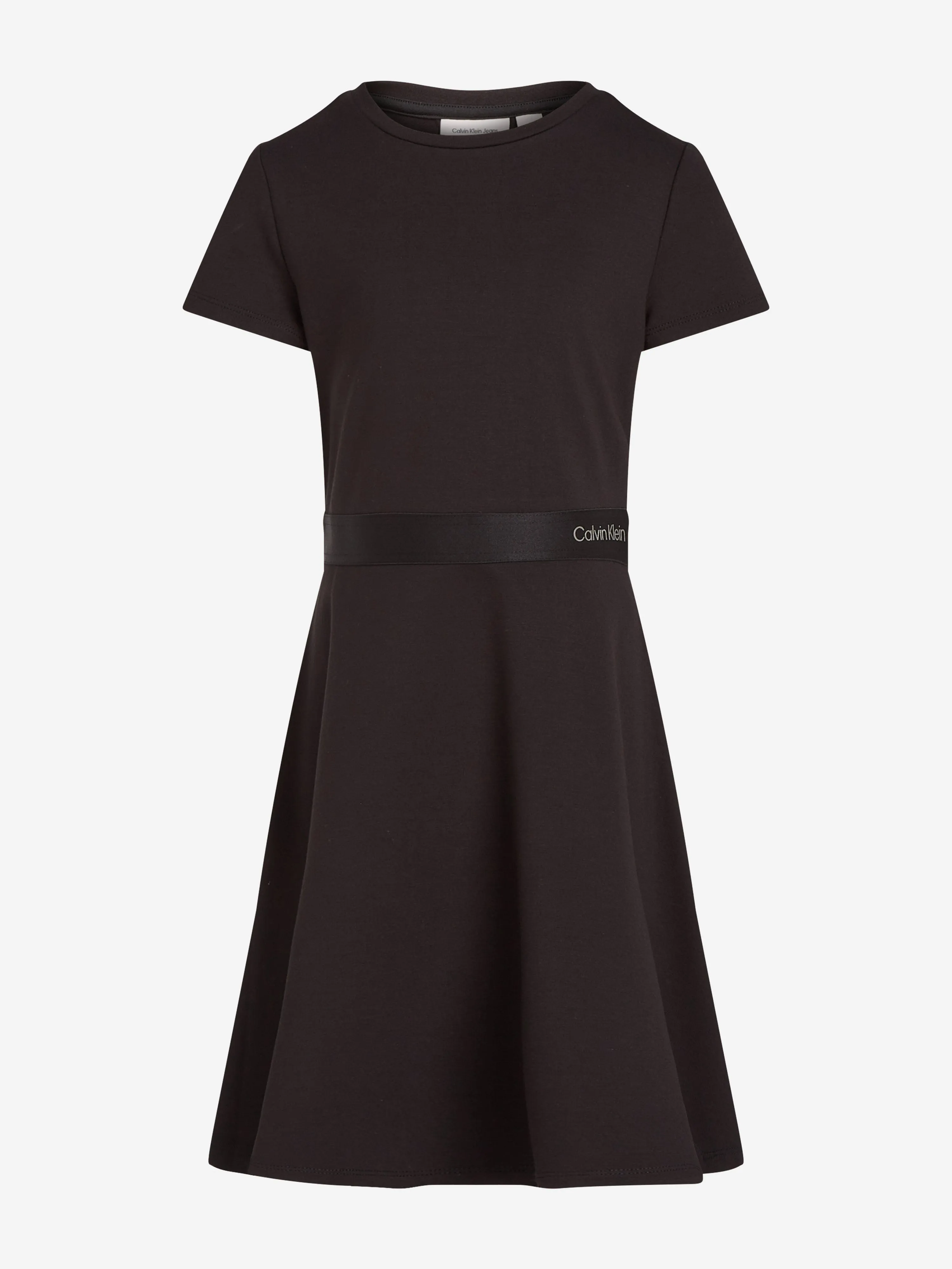 Mädchen Logo Band Punto Kleid in Schwarz
