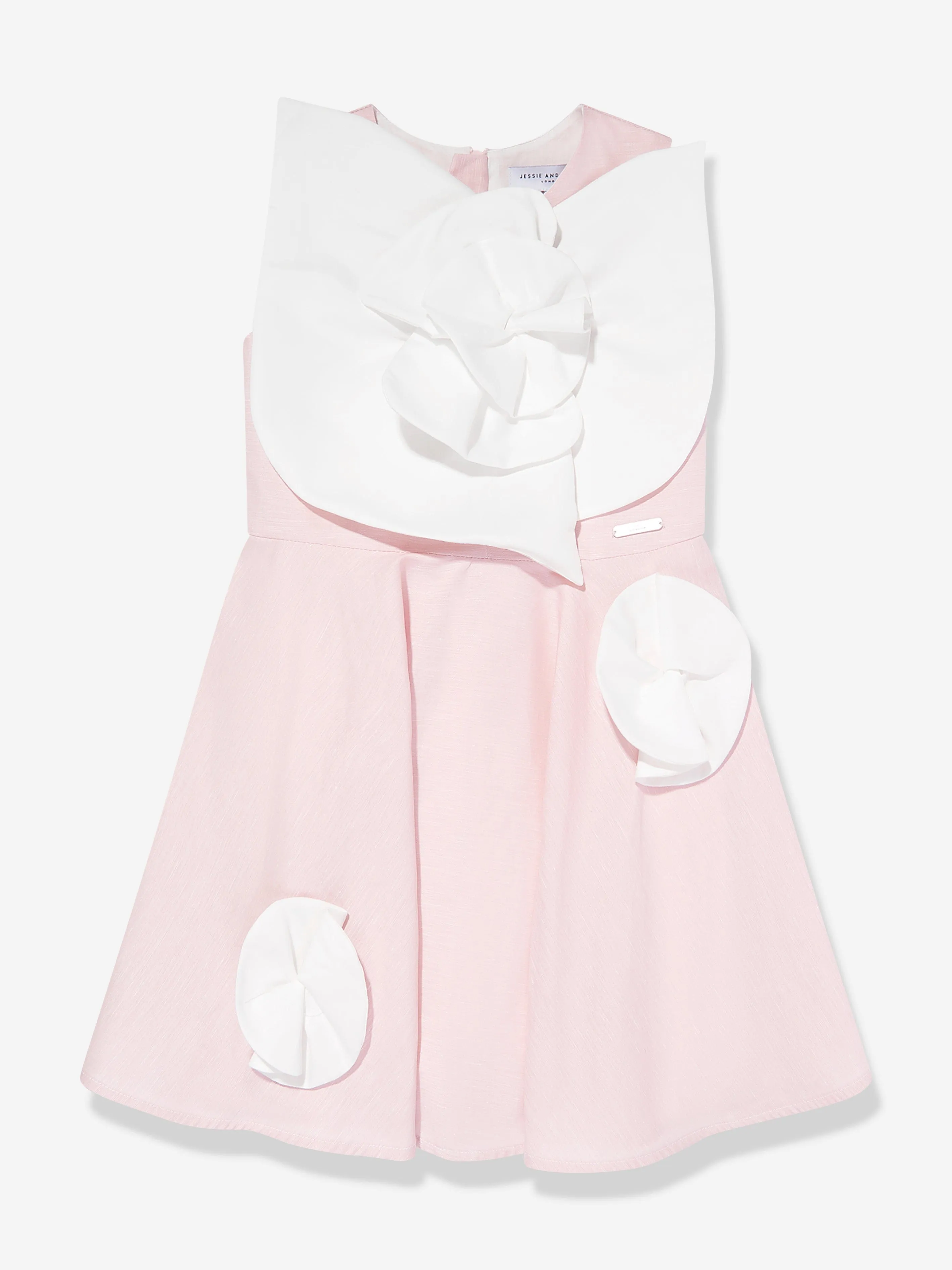 Mädchen Pfingstrosen-Blumenkleid in Rosa