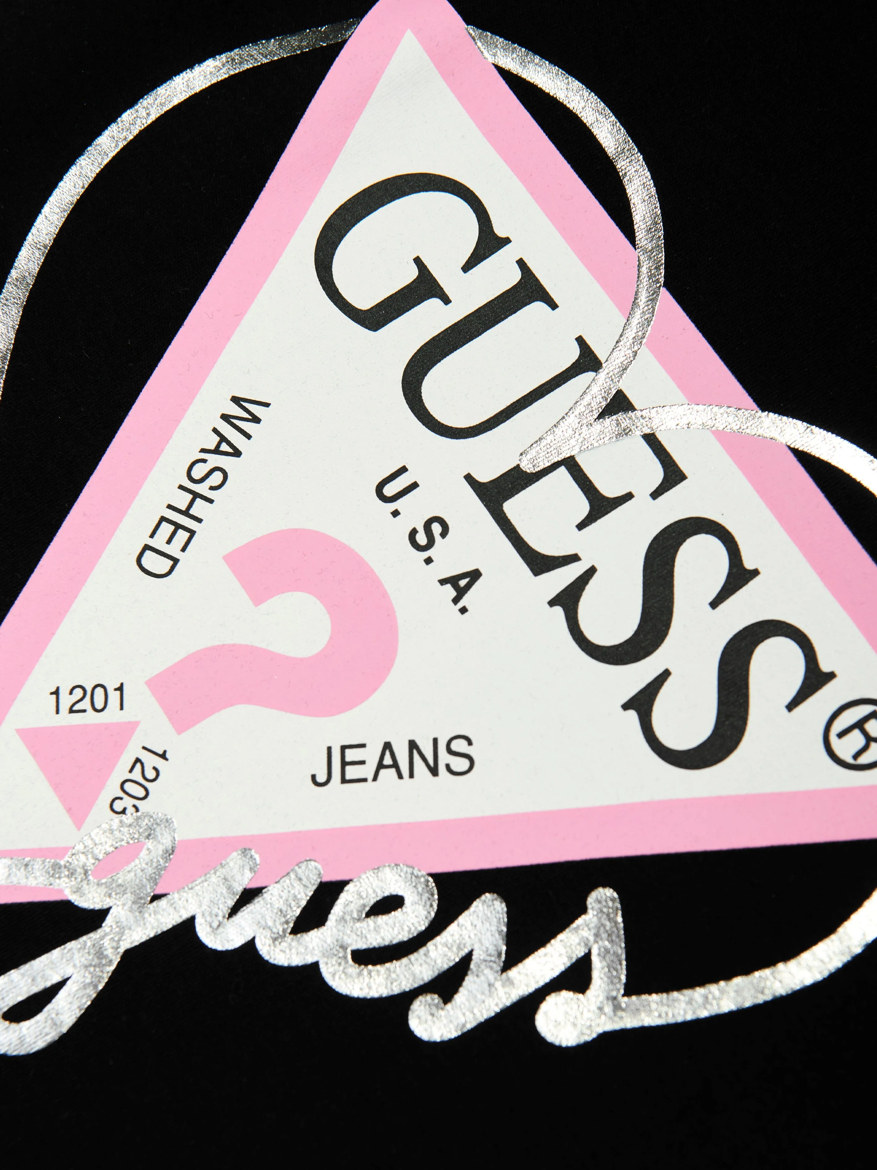 Mädchen ärmelloses Logo-Kleid in Schwarz