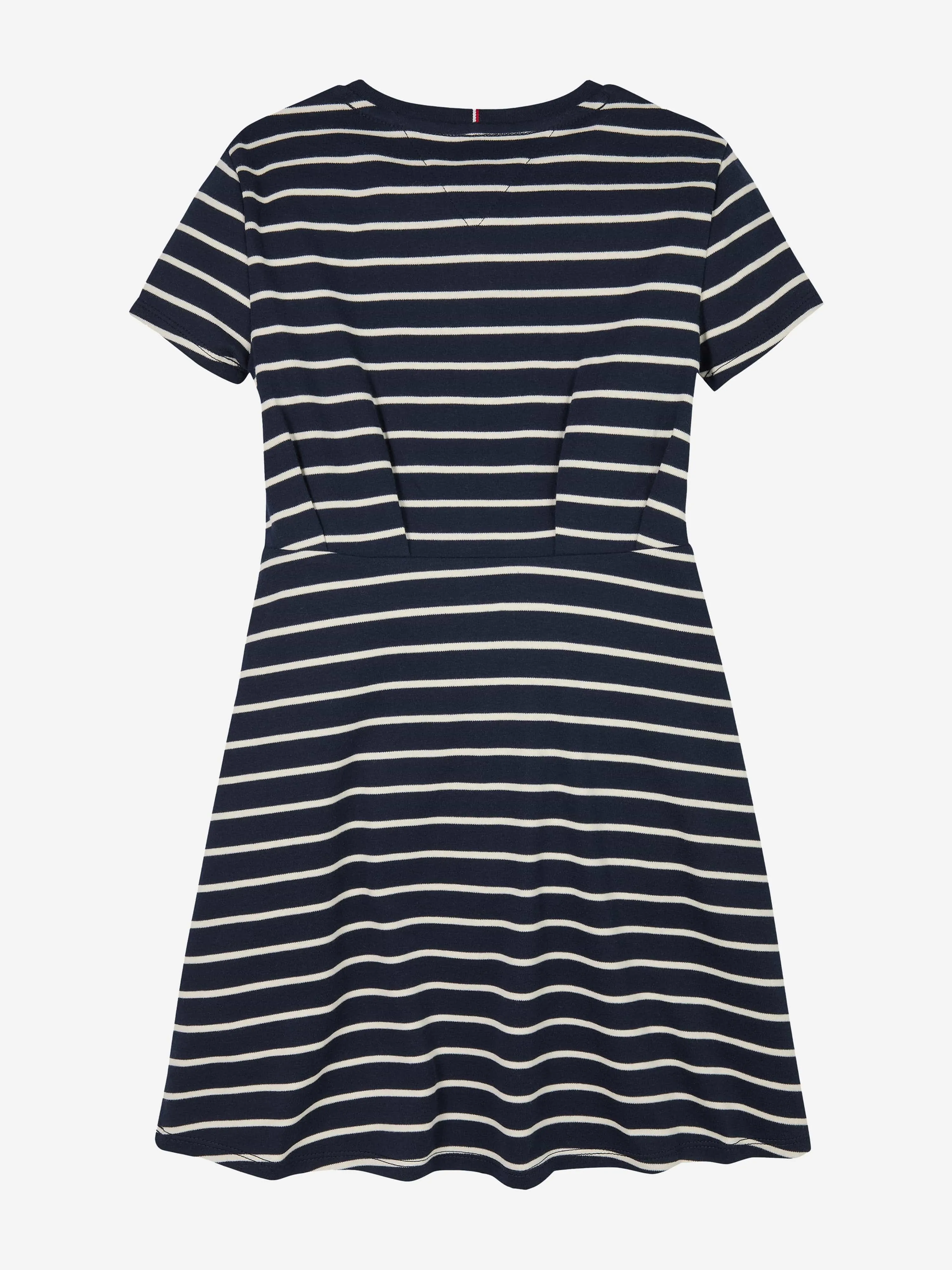 Mädchen gestreiftes T-Shirt-Kleid in Marine