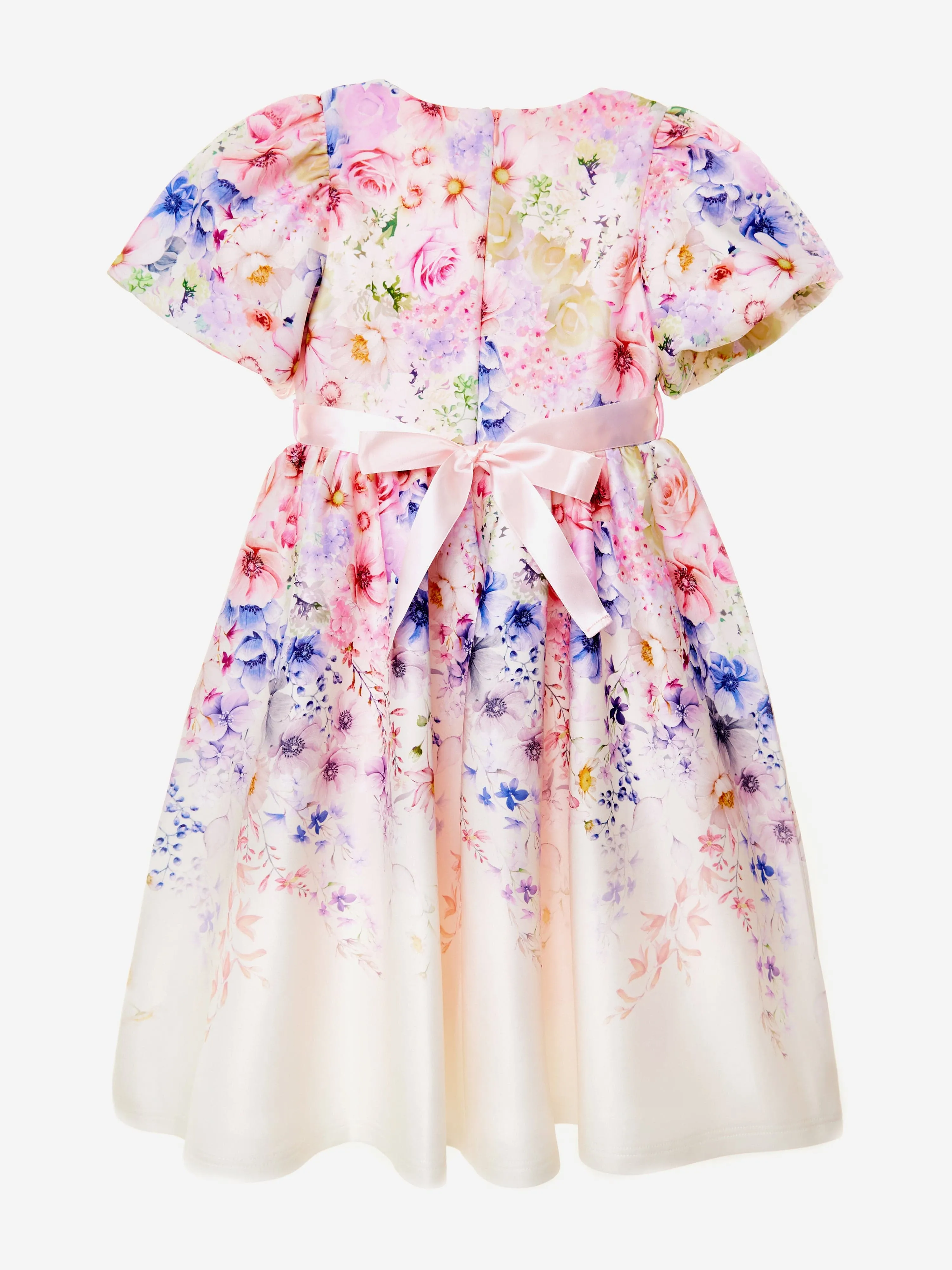 Mädchen Sommerfreude Kleid in Weiß