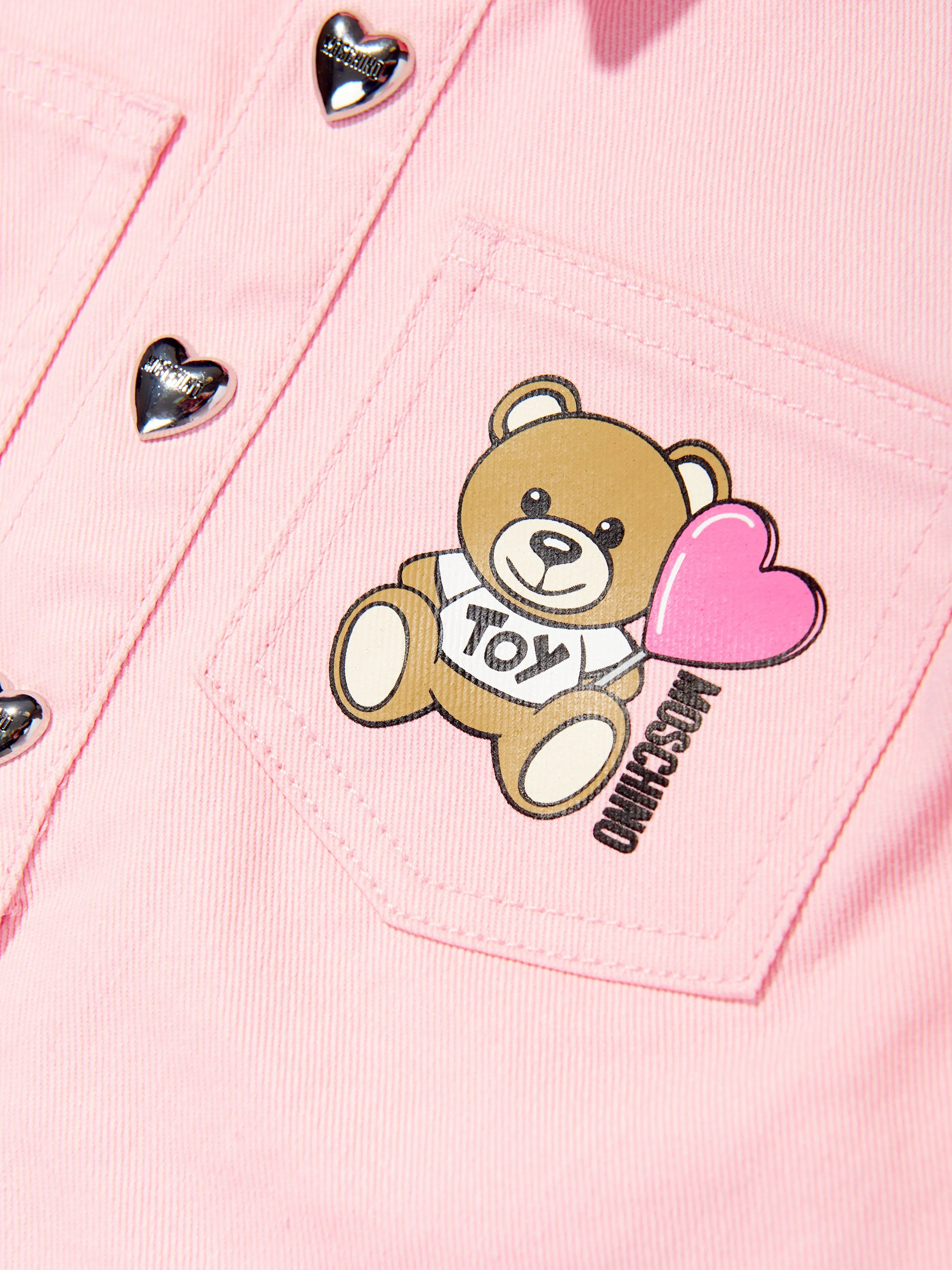 Mädchen Teddybär Polo Kleid in Rosa