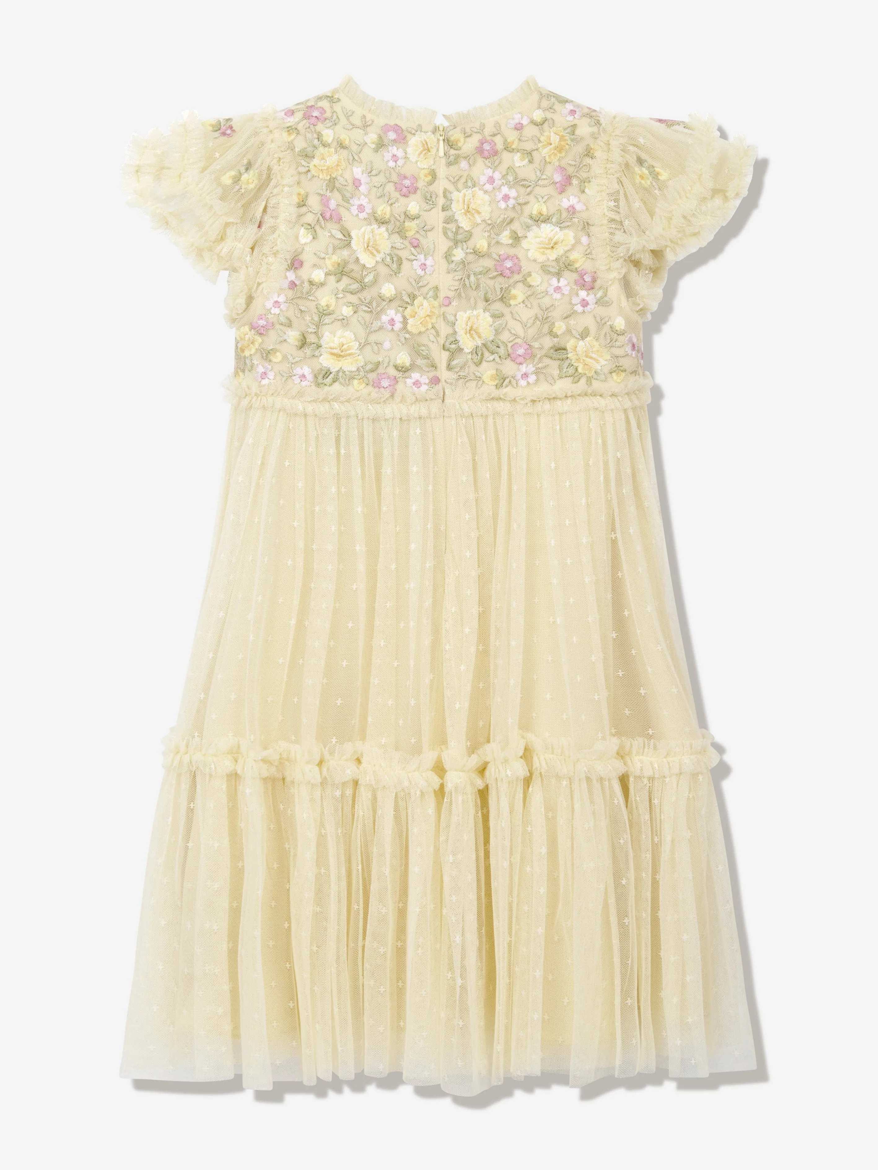 Mädchen Tüll Florine Mieder Kleid in Gelb