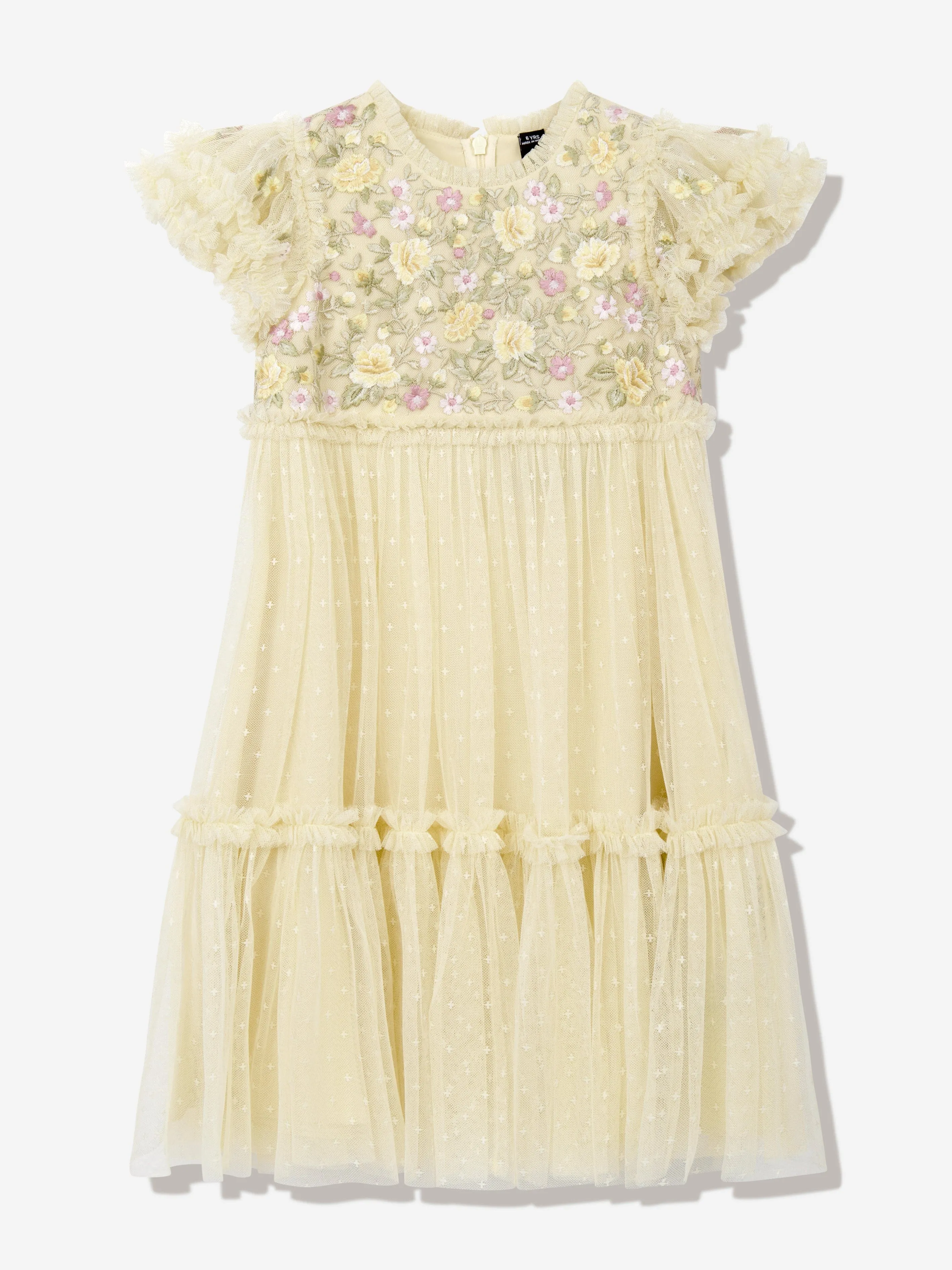 Mädchen Tüll Florine Mieder Kleid in Gelb