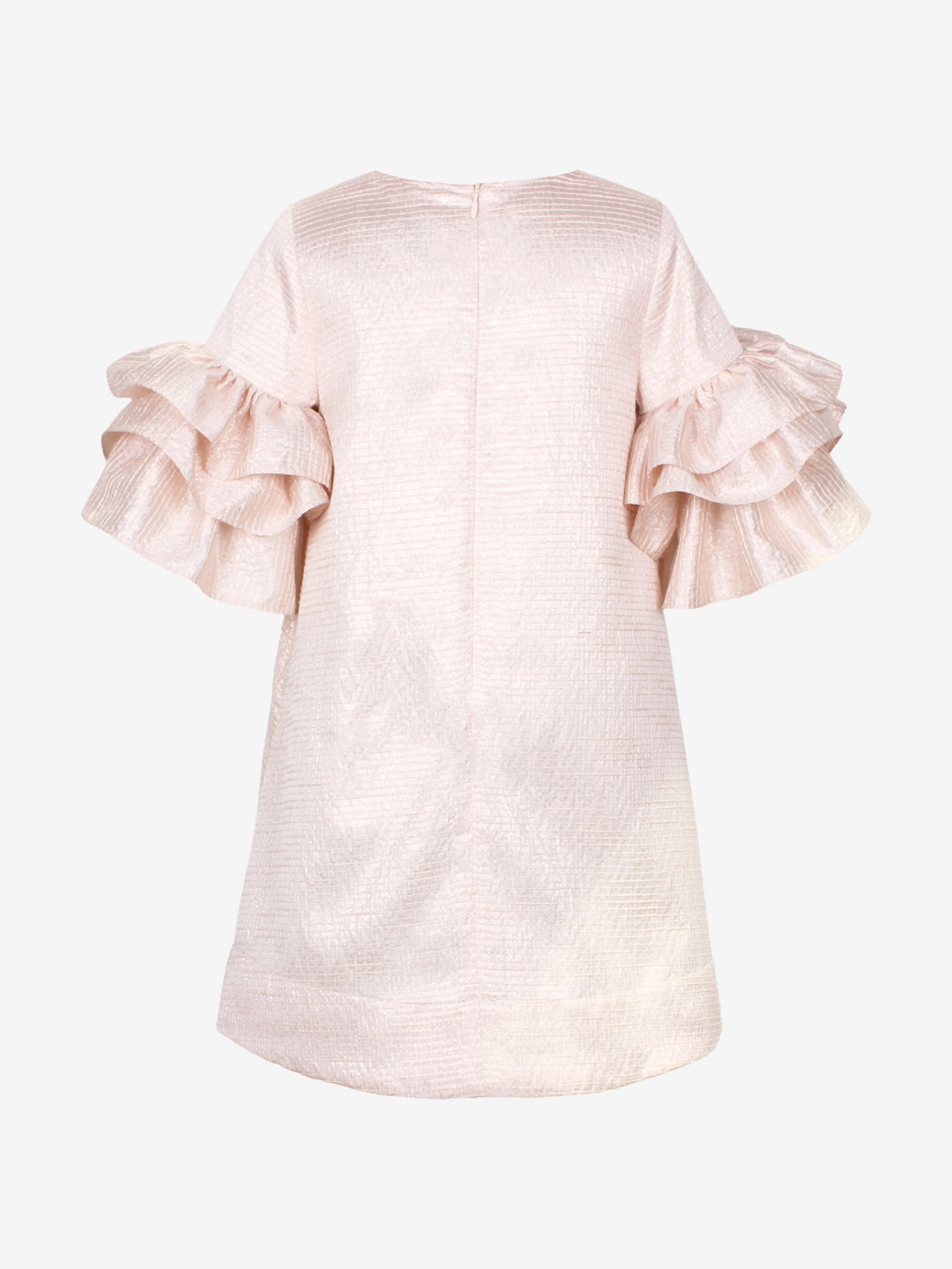 Jessie And James Mädchen Flatterby A-Line Rüschenkleid in Rosa