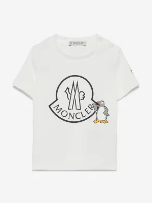 Moncler Enfant Baby Boys Logo T-Shirt in Weiß