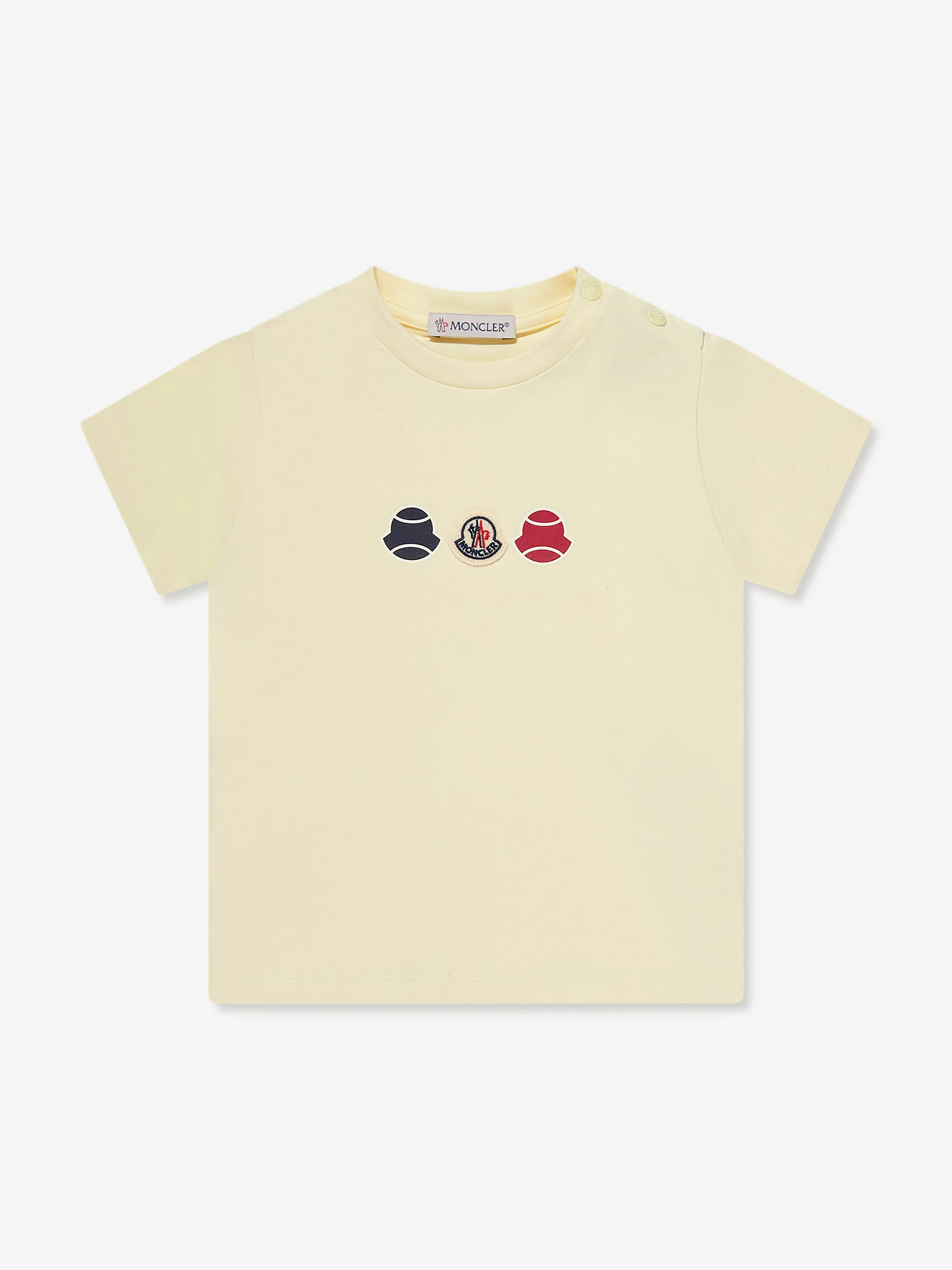 Moncler Enfant Baby Boys Logo T-Shirt in Gelb