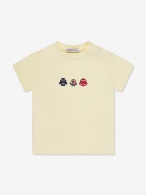 Moncler Enfant Baby Boys Logo T-Shirt in Gelb