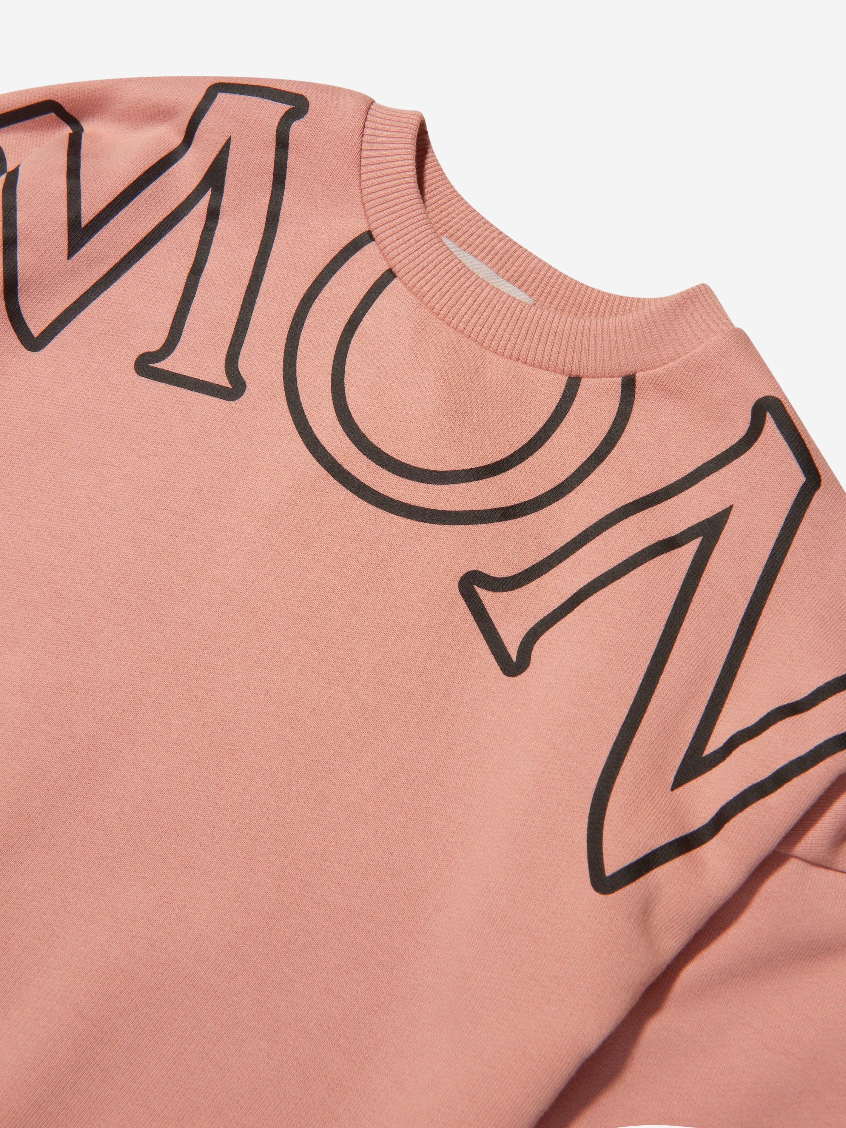 Moncler Enfant Mädchen Logo Print Sweaterkleid