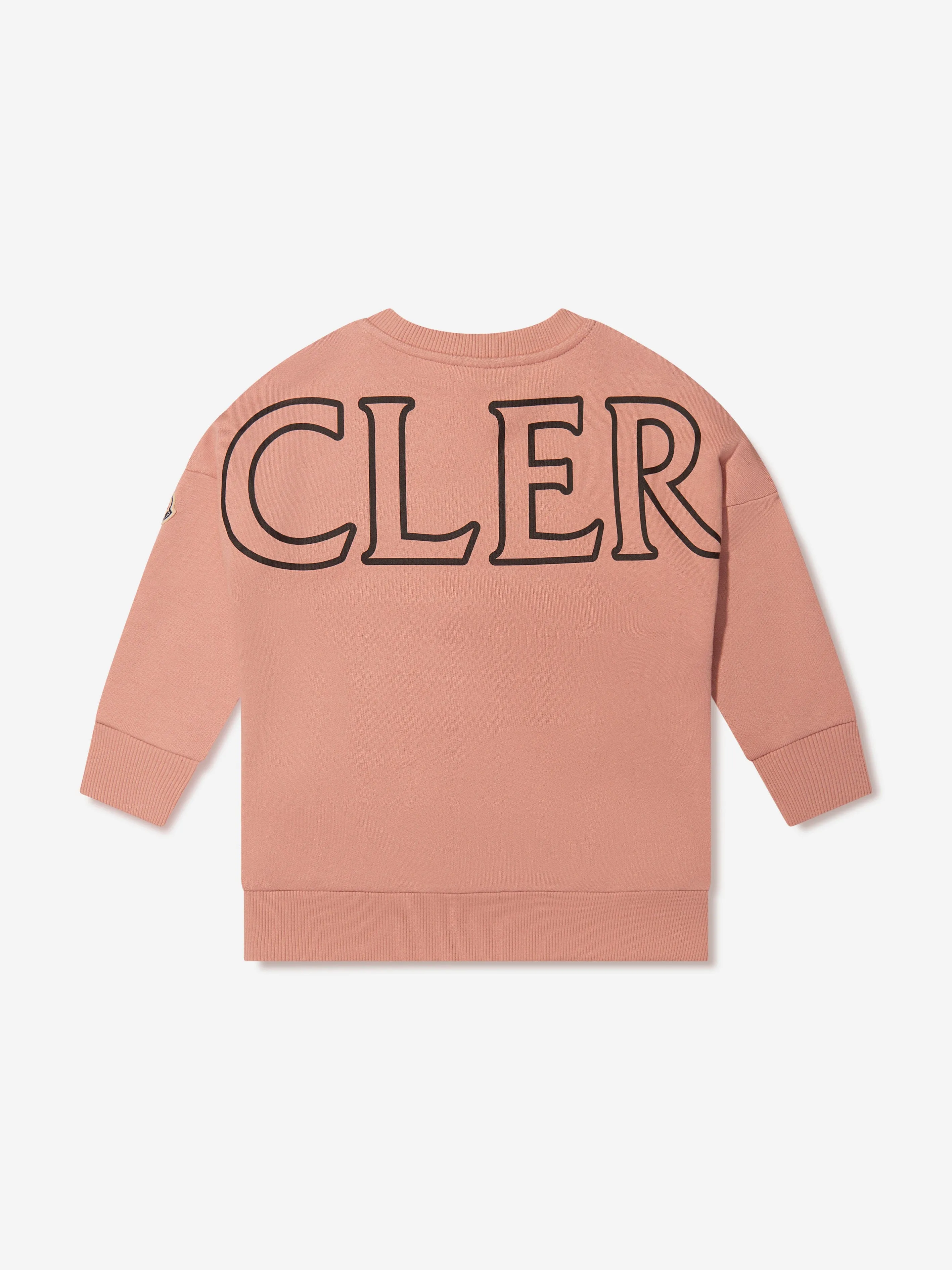 Moncler Enfant Mädchen Logo Print Sweaterkleid