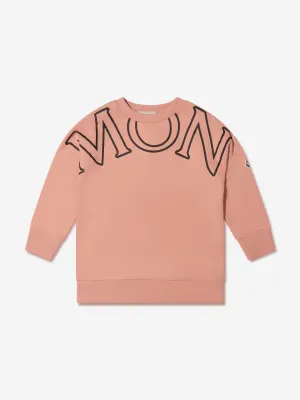 Moncler Enfant Mädchen Logo Print Sweaterkleid