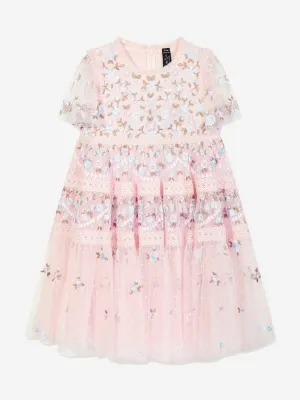 Needle & Thread Mädchen Girlanden Band Kleid in Rosa